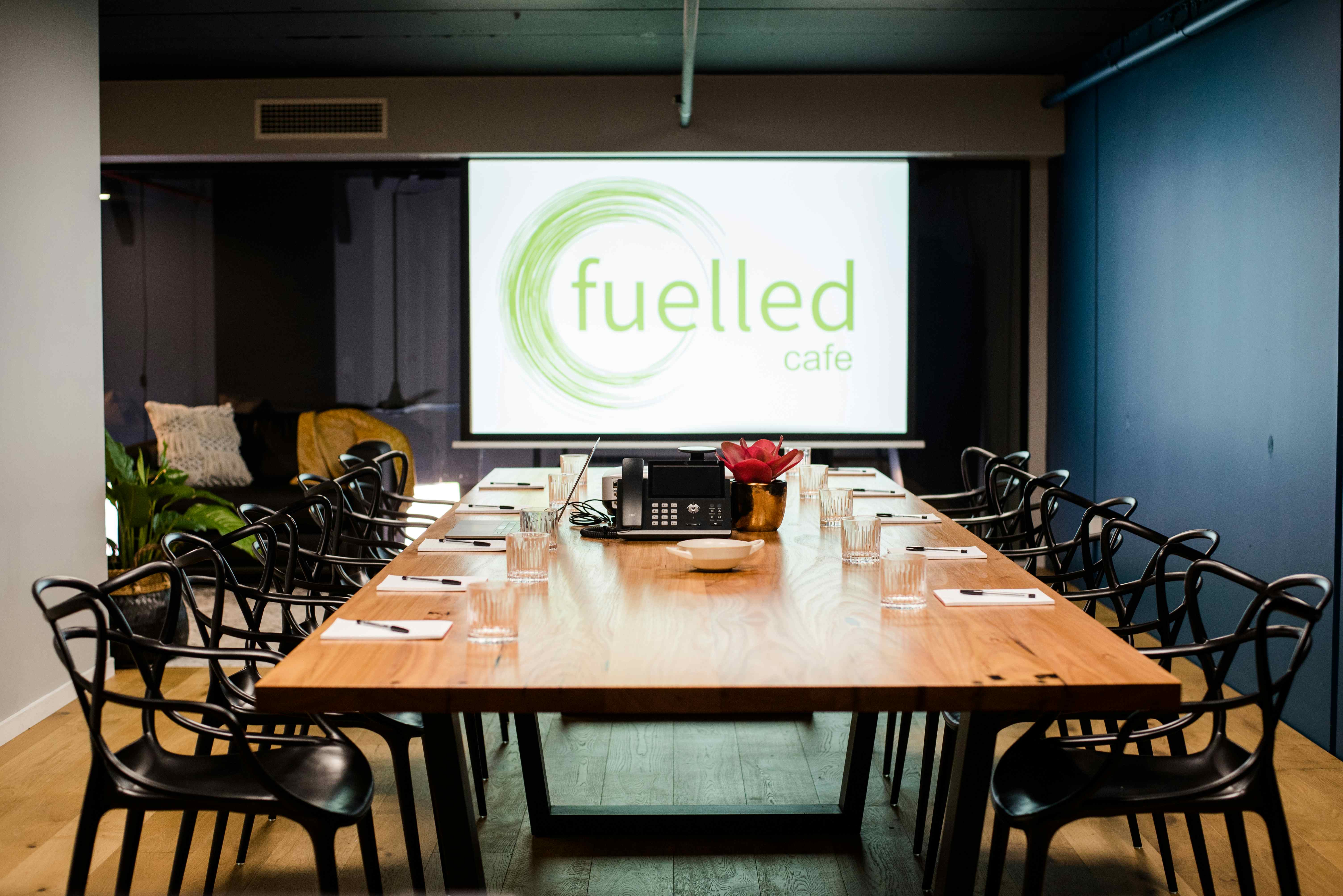 Book Private Boardroom at Fuelled Cafe & Bar. A South Brisbane Venue