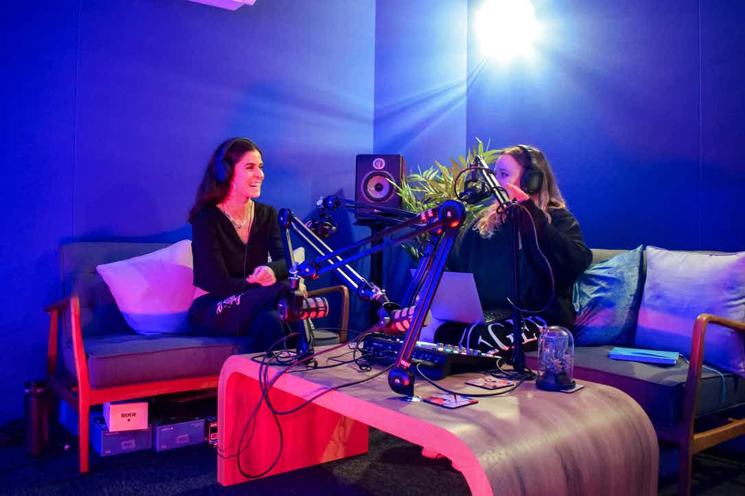 Podcast room at The Halley