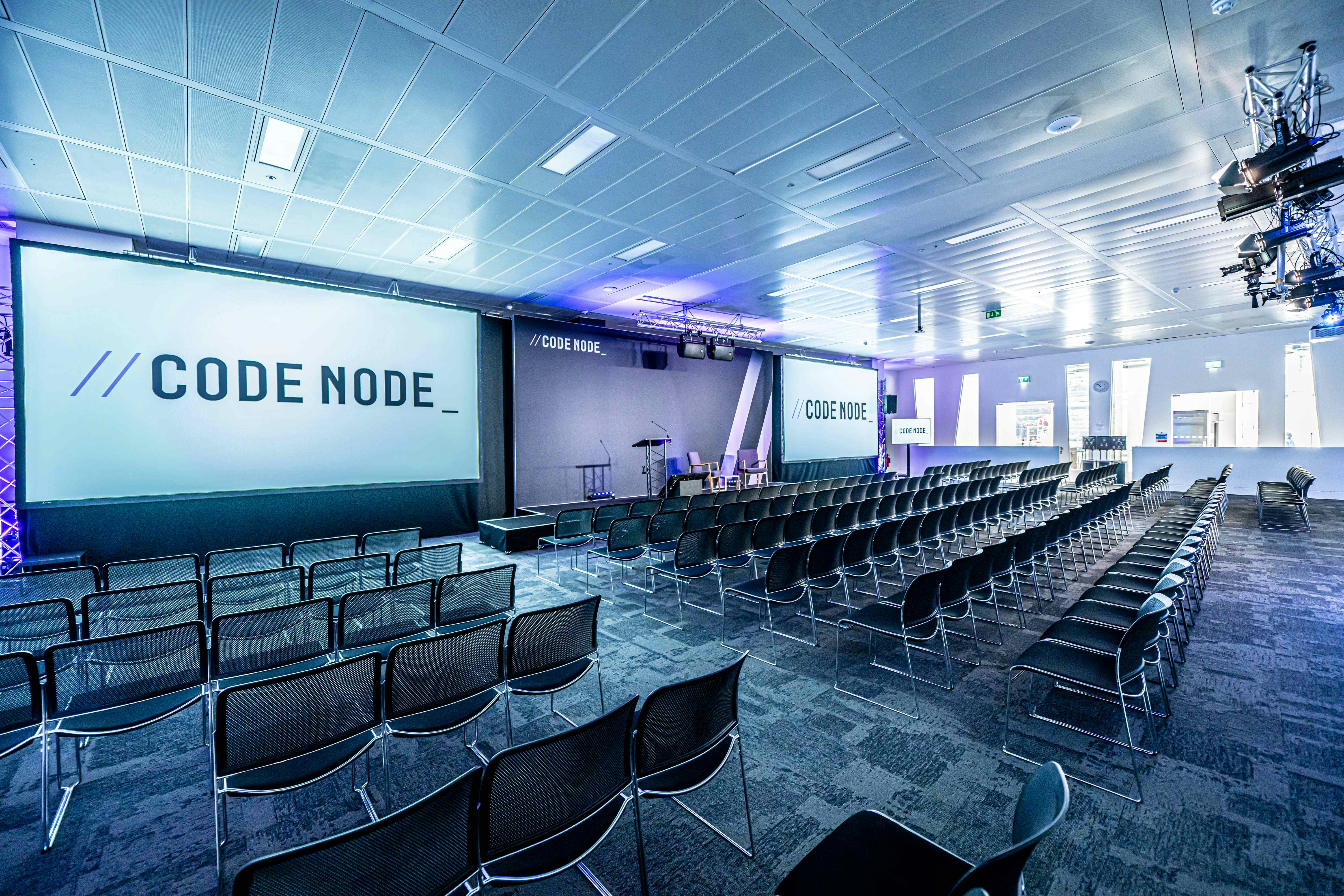 Ctrl (main room) & ESCape (breakout/catering area) 2