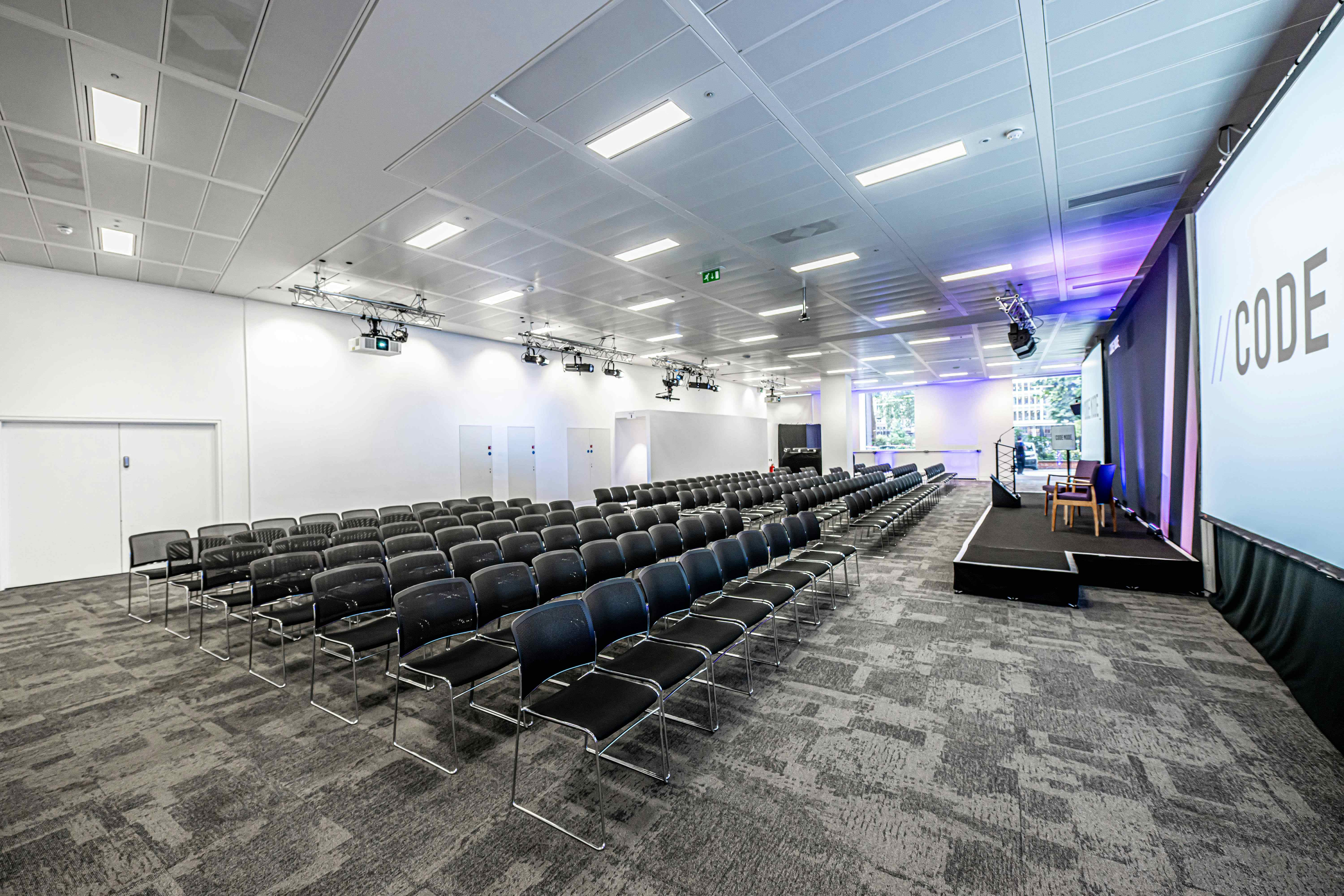 Ctrl (main room) & ESCape (breakout/catering area) 3