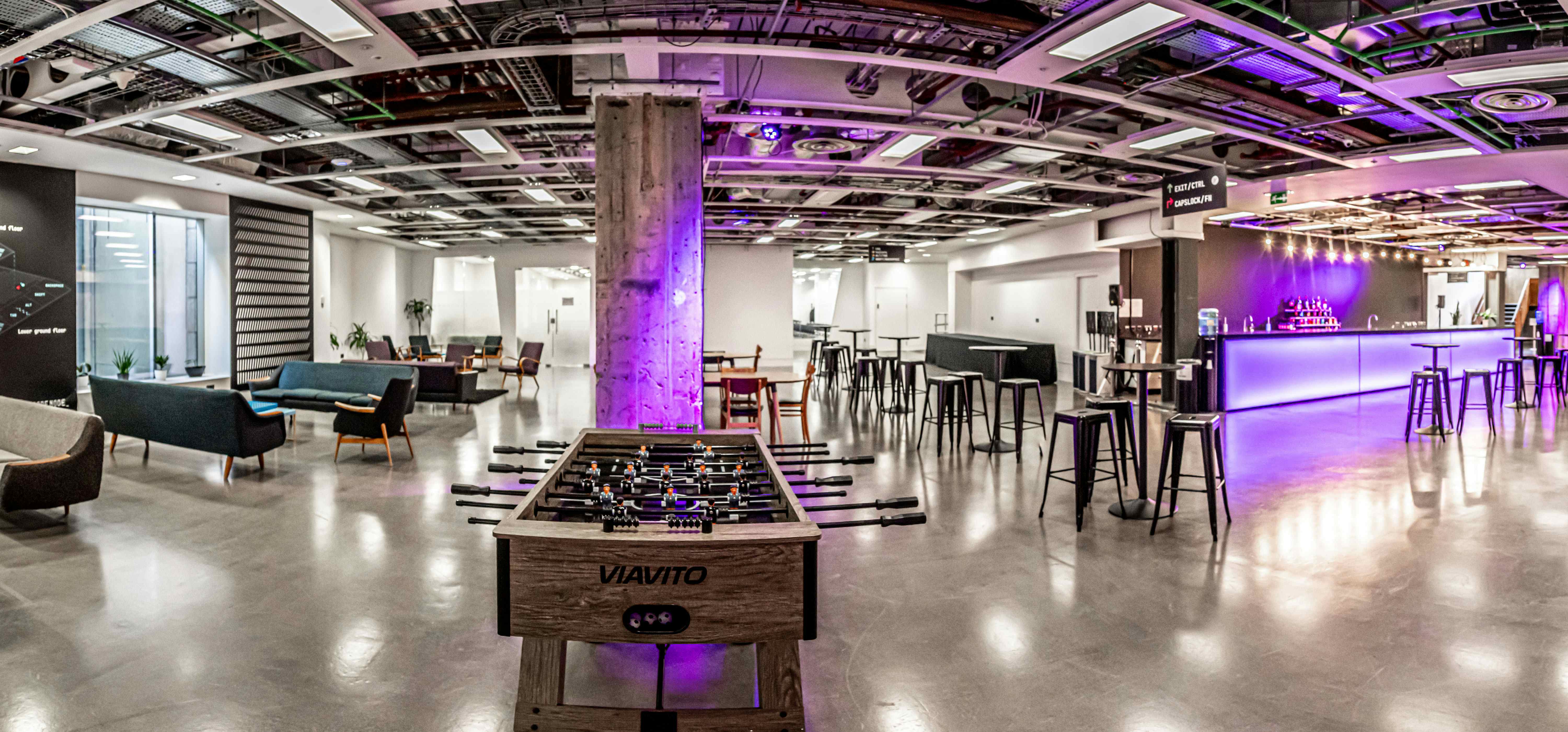 Ctrl (main room) & ESCape (breakout/catering area) 11