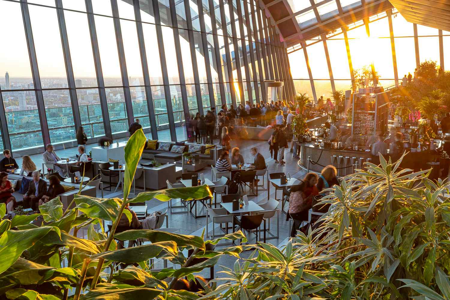 Semi Private Group Area within Sky Garden Bars