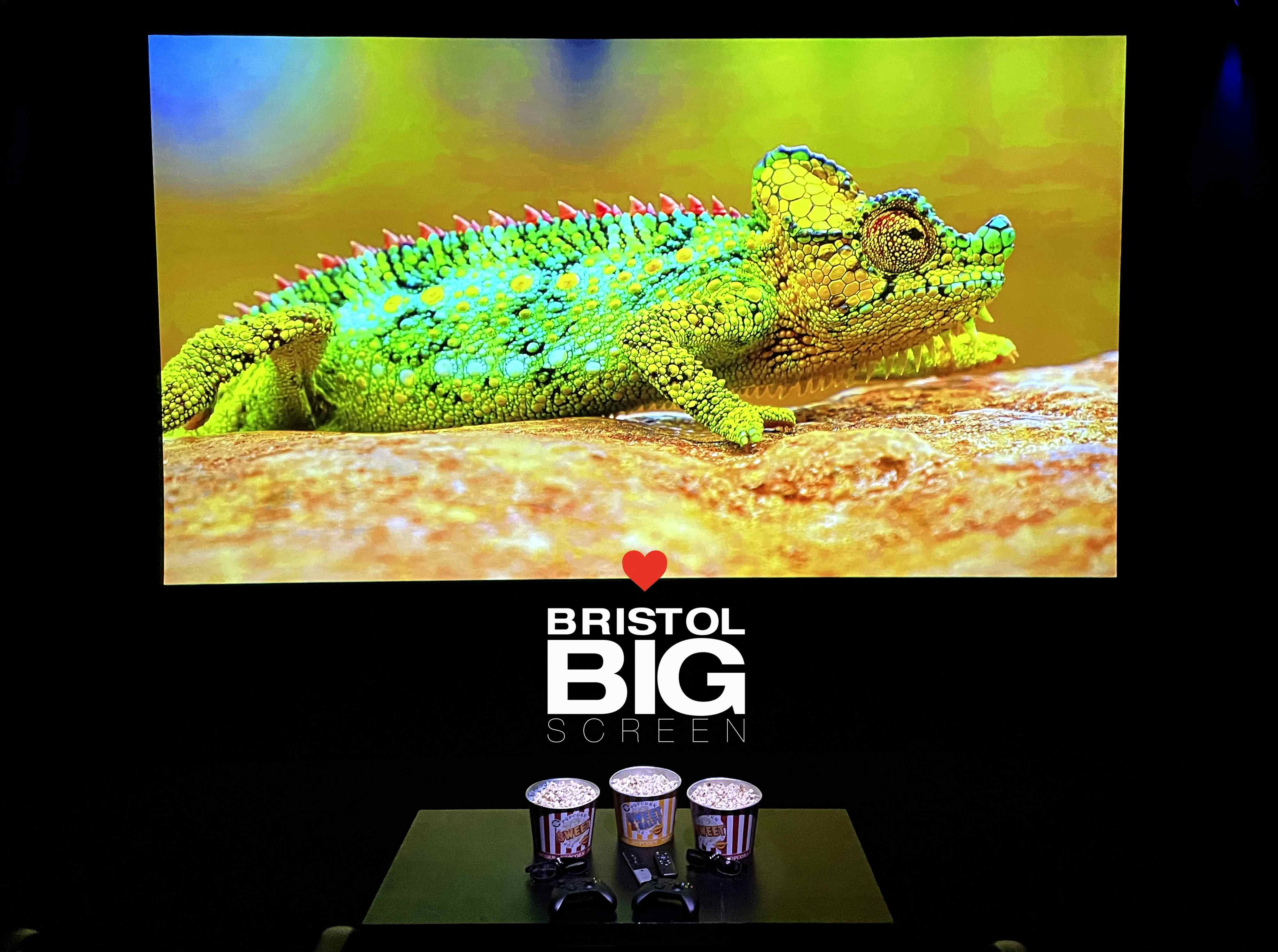 Bristol Big Screen: Screening Room | 200" 4K HDR10 3D Dolby Atmos 3