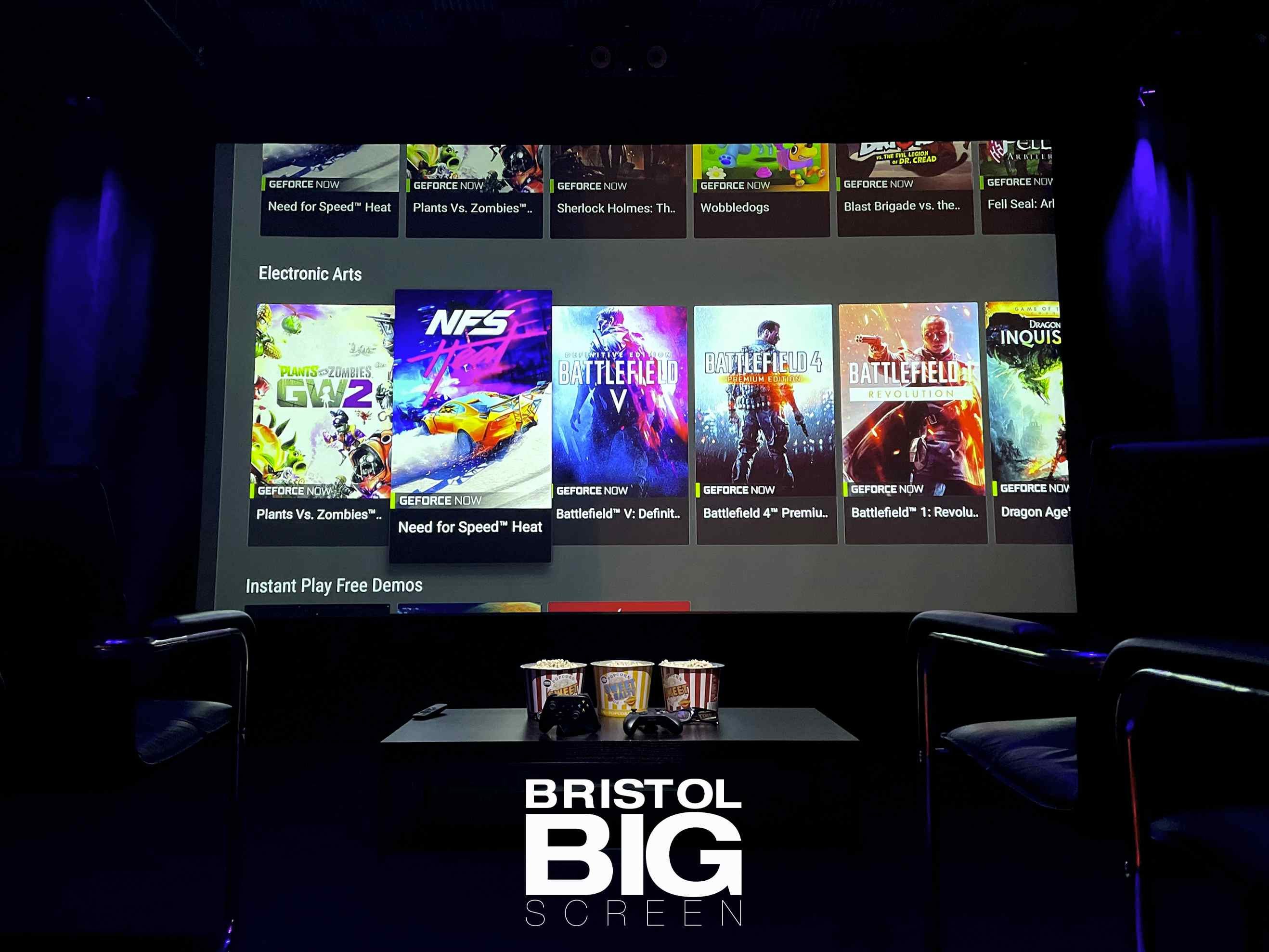 Bristol Big Screen: Screening Room | 200" 4K HDR10 3D Dolby Atmos 10