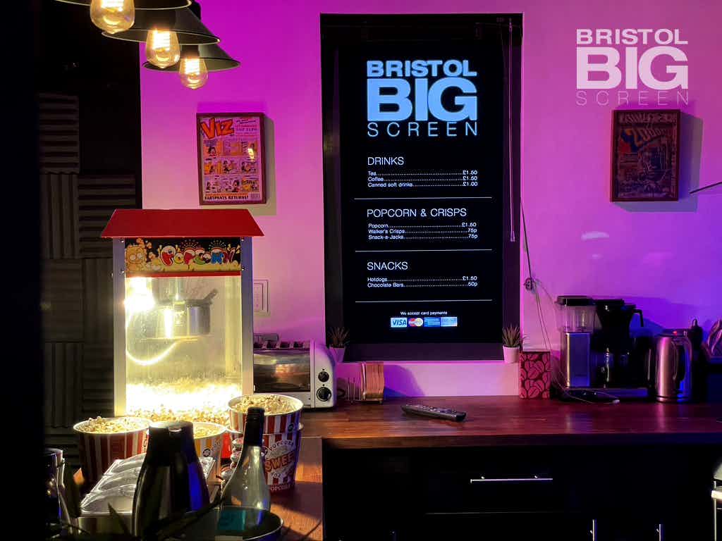 Bristol Big Screen: Screening Room | 200" 4K HDR10 3D Dolby Atmos 16