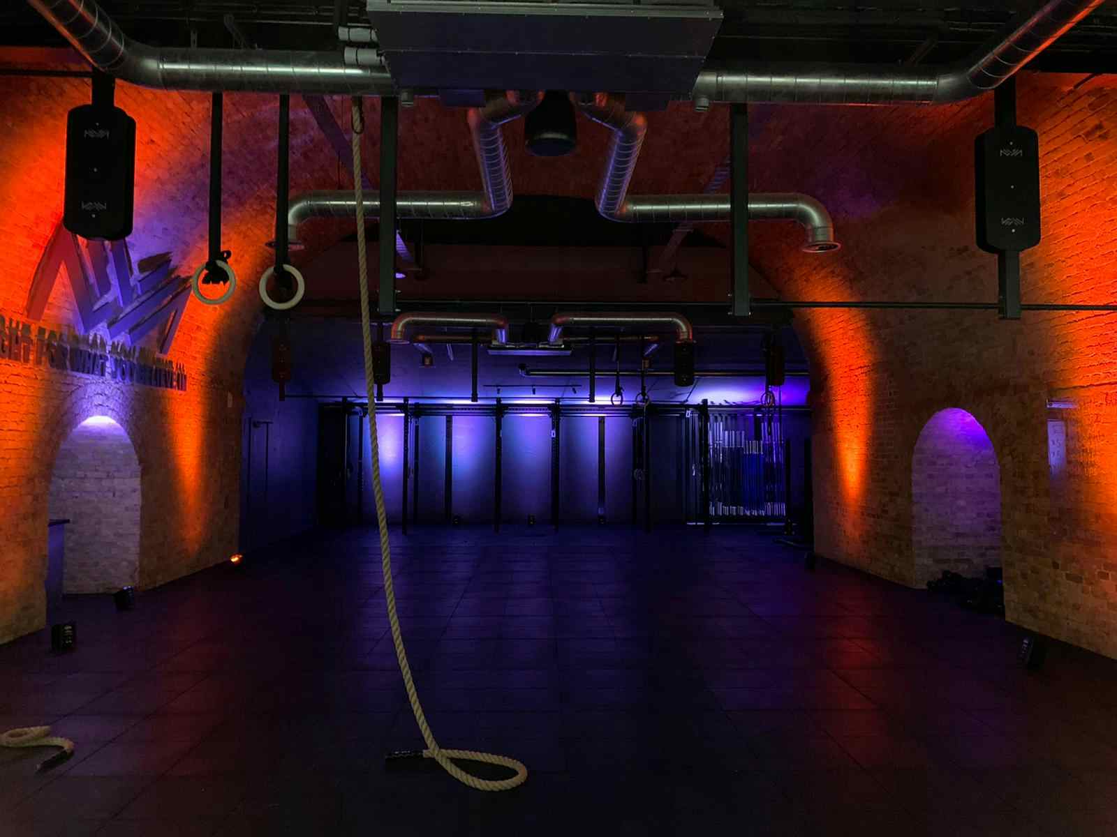 Large open plan, industrial and premium event space, CrossFit Putney