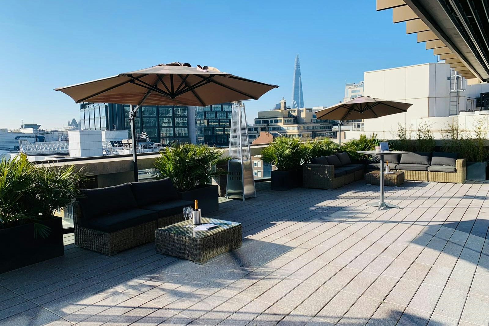Rooftop Event Space with bar and BBQ option 1