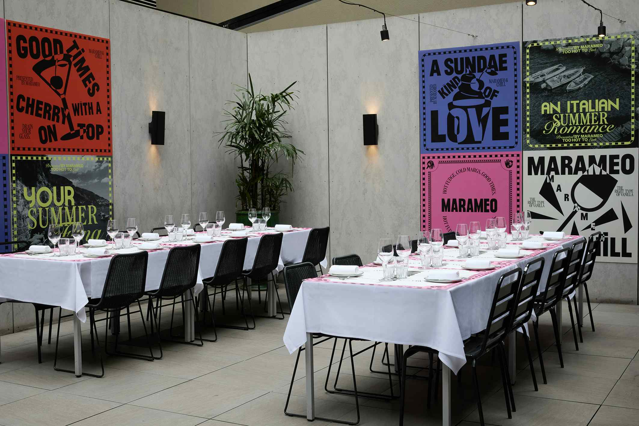 Terrace  + Marble Table +  Private Dining Room 3