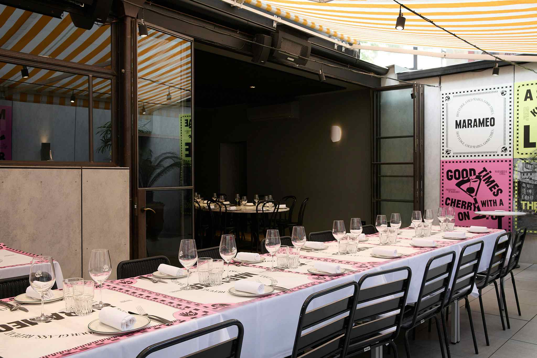 Terrace  + Marble Table +  Private Dining Room 4