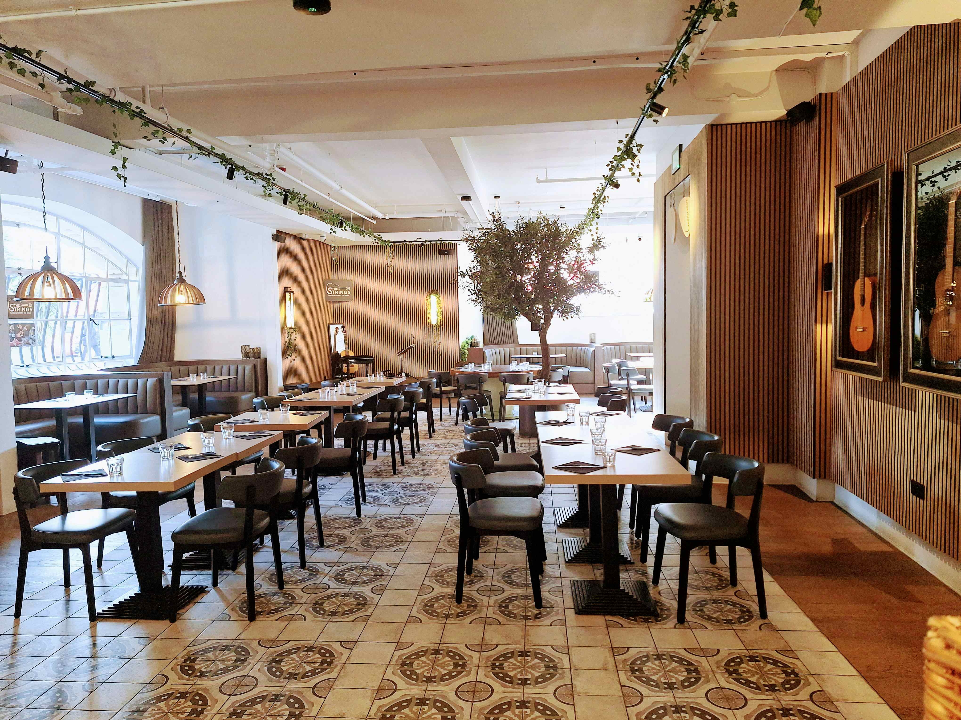 Whole venue Strings Restaurant  8