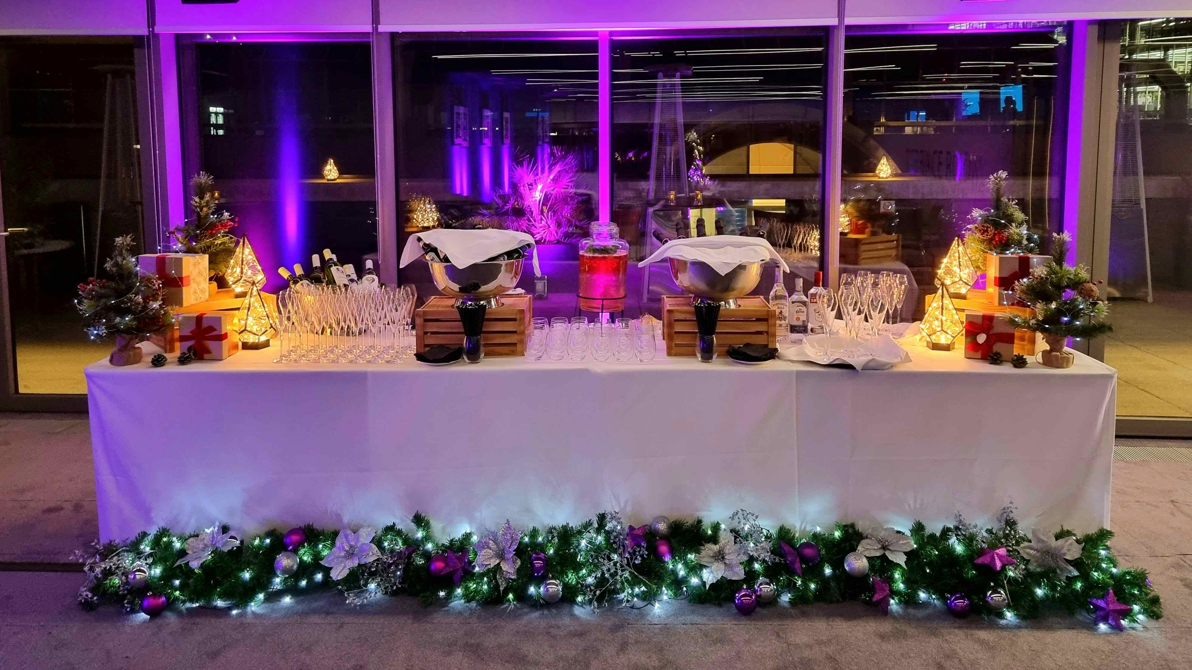 Christmas Party in Terrace Room with heated terraces and views on the City