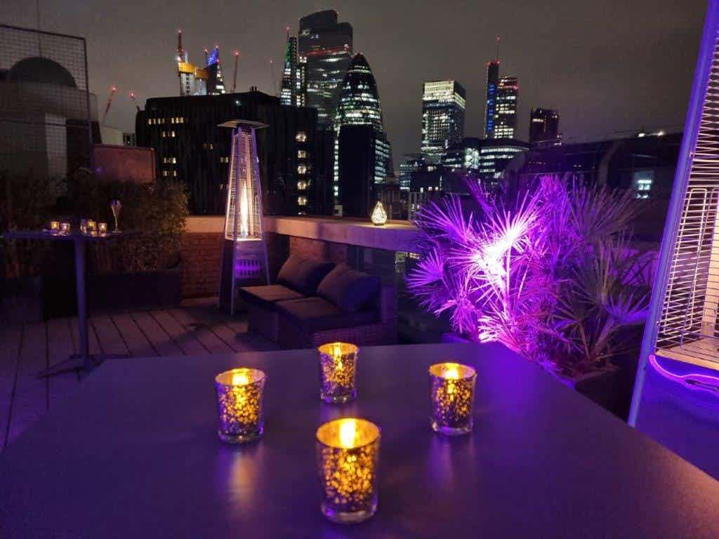 Christmas Party in Terrace Room with heated terraces and views on the City 8