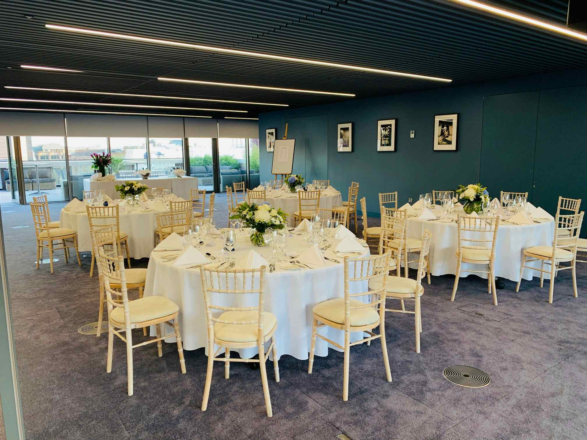 Christmas Party in Terrace Room with heated terraces and views on the City 1