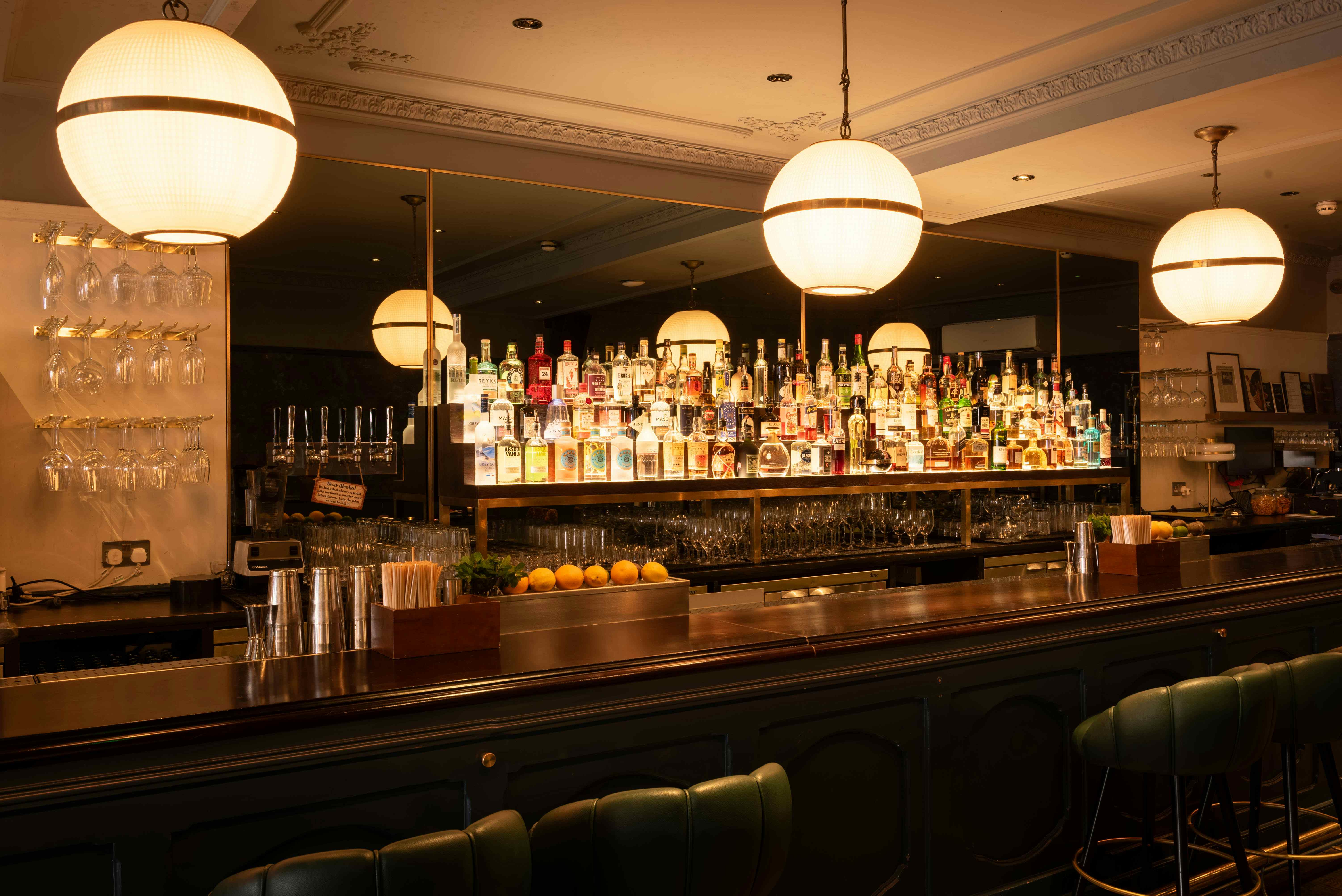 The Cocktail Bar Tables, LOCKES Bar Covent Garden