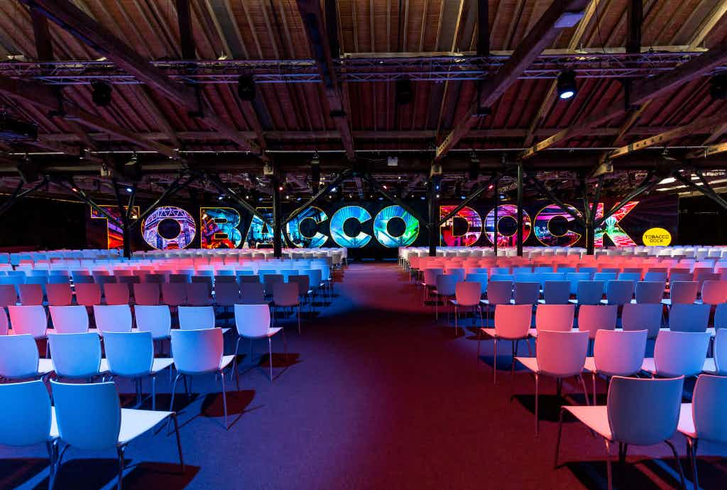 Main venue, Tobacco Dock