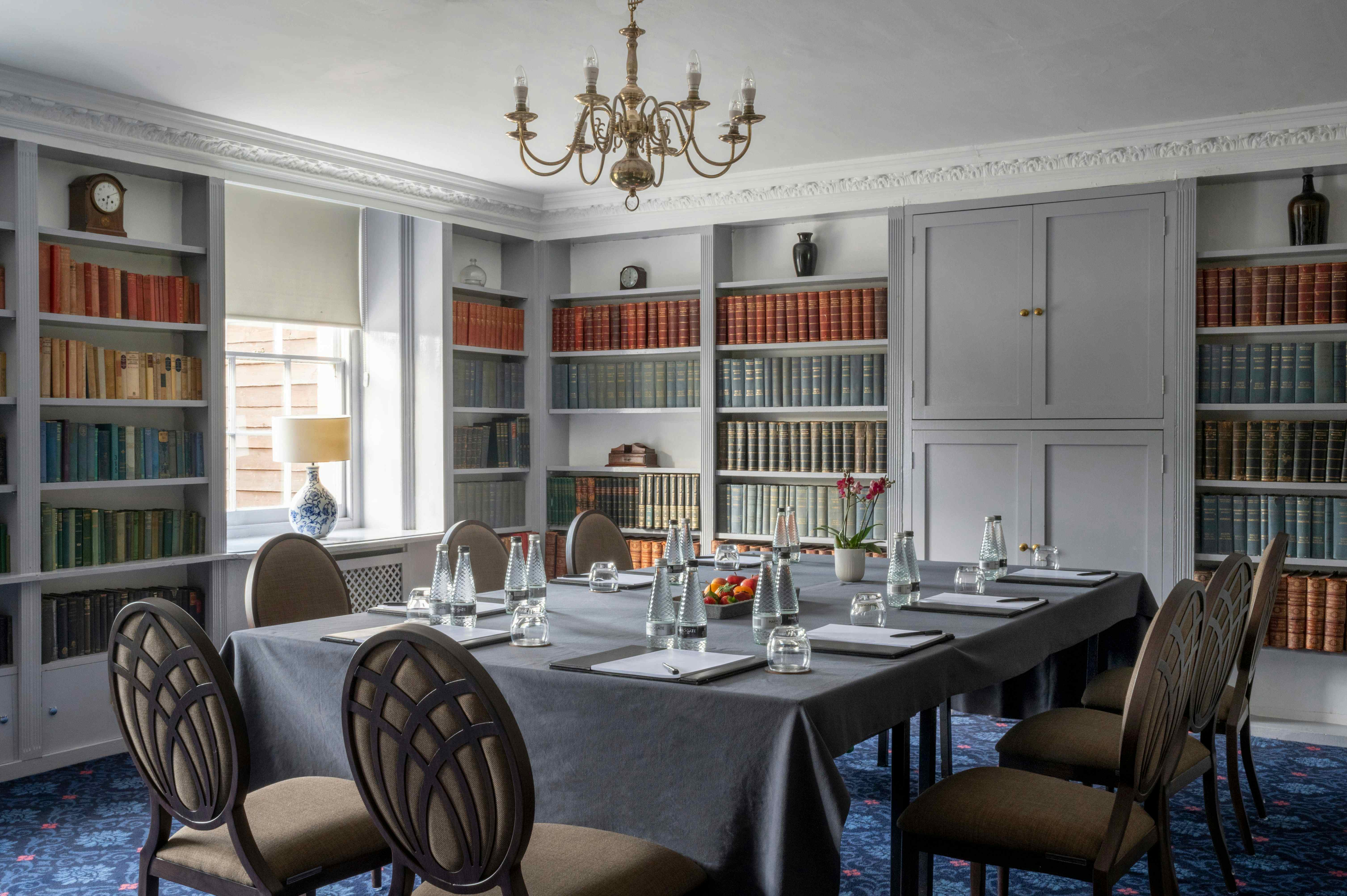 Library, Chilston Park Hotel