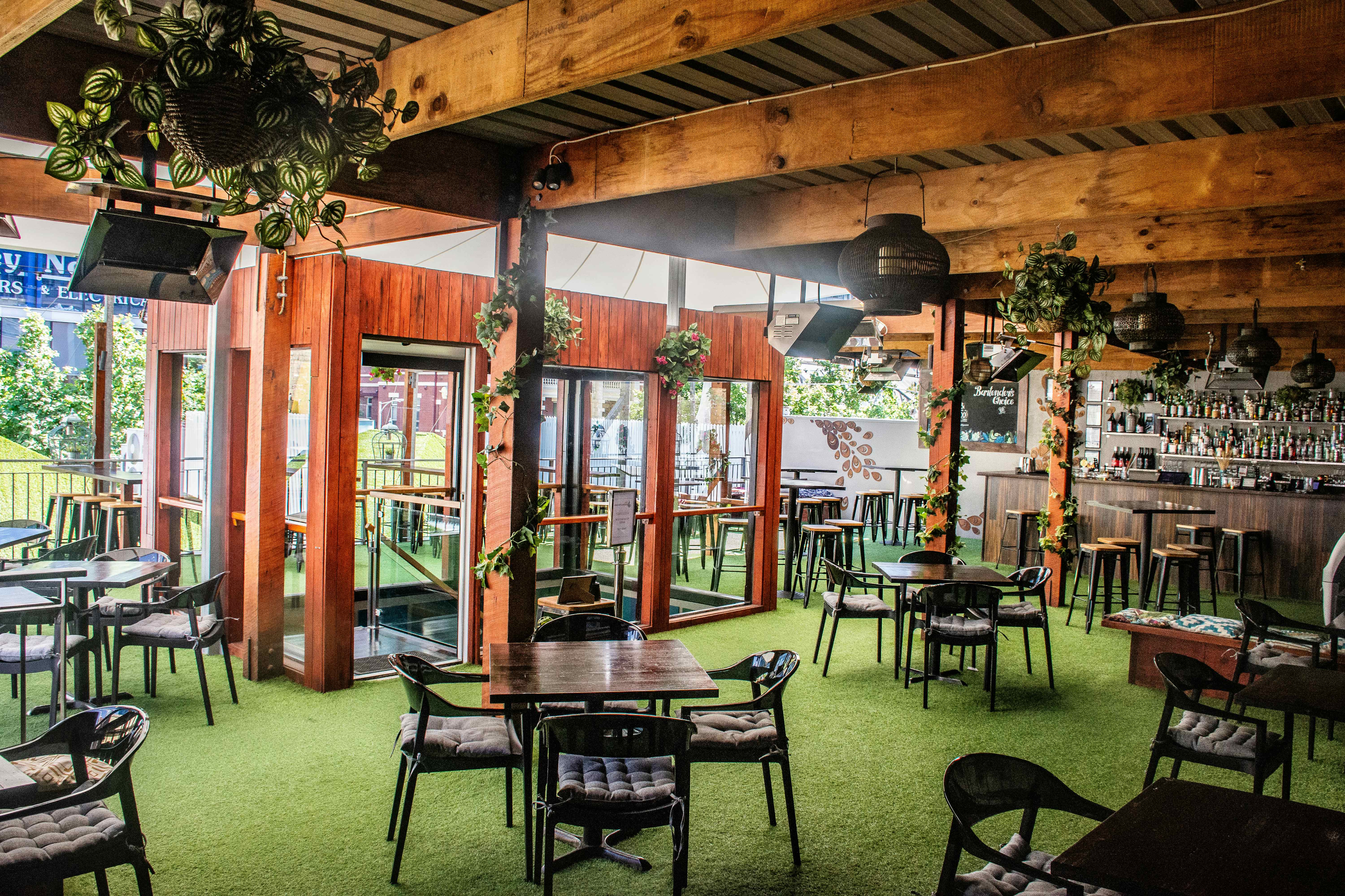 Reserved area on the Rooftop