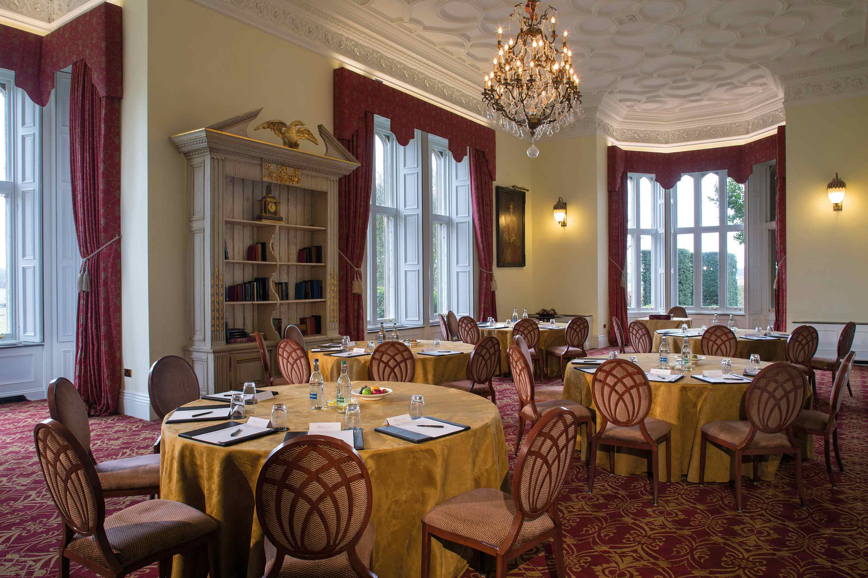 Salvin Longroom, Fawsley Hall Hotel & Spa
