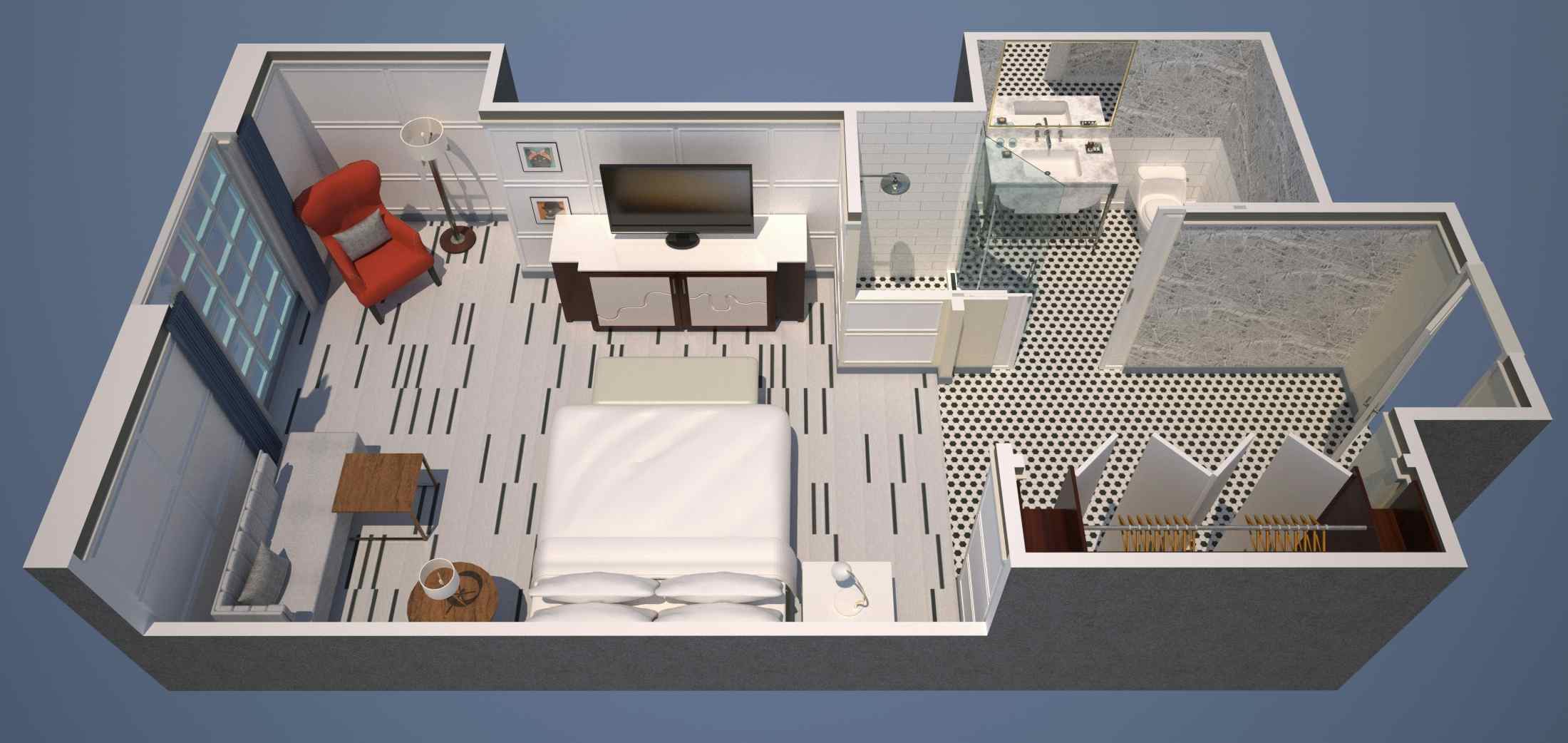 Deluxe Room, Guest room, 1 King 4