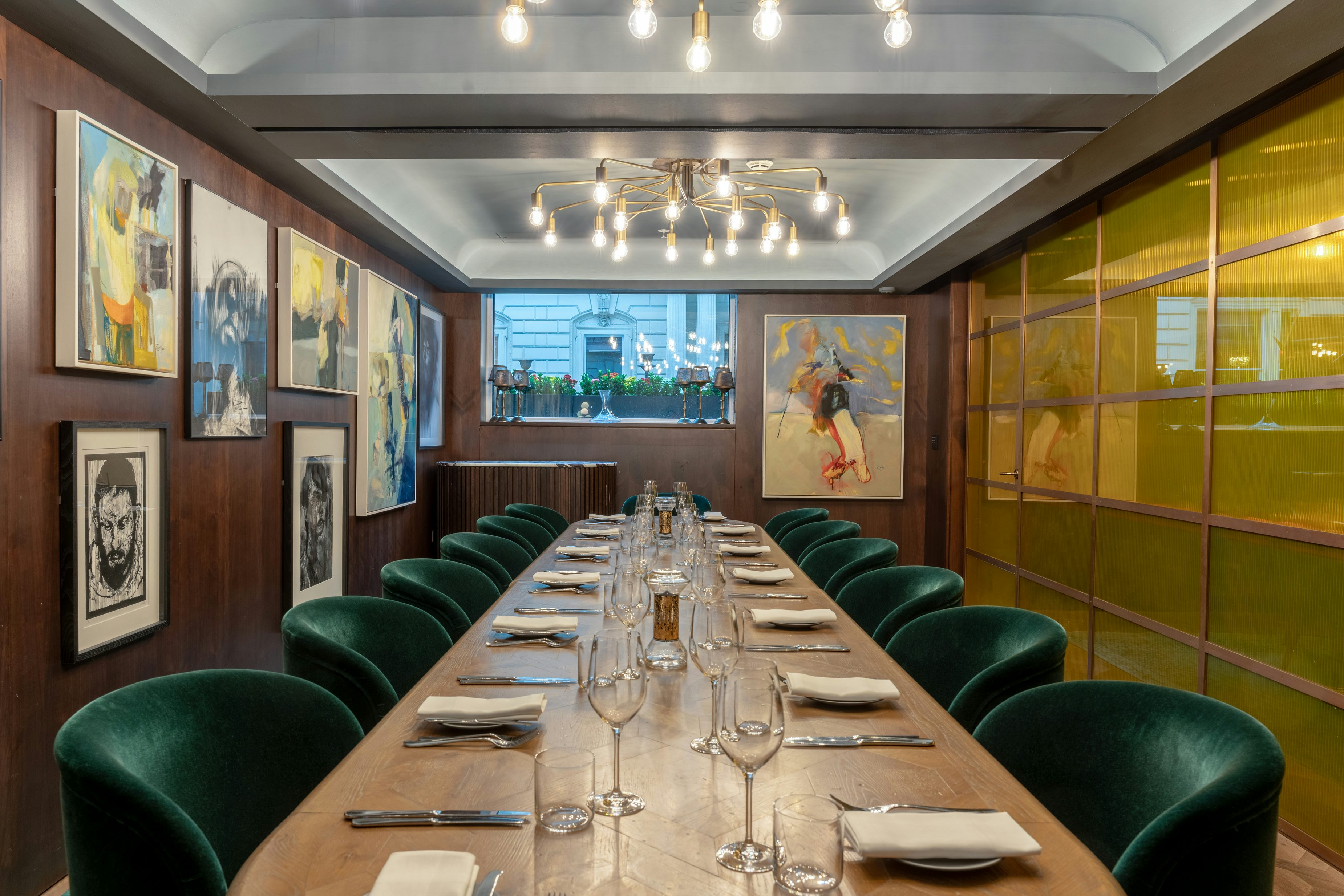 Private Dining Room at Wild Honey St James 3D tour