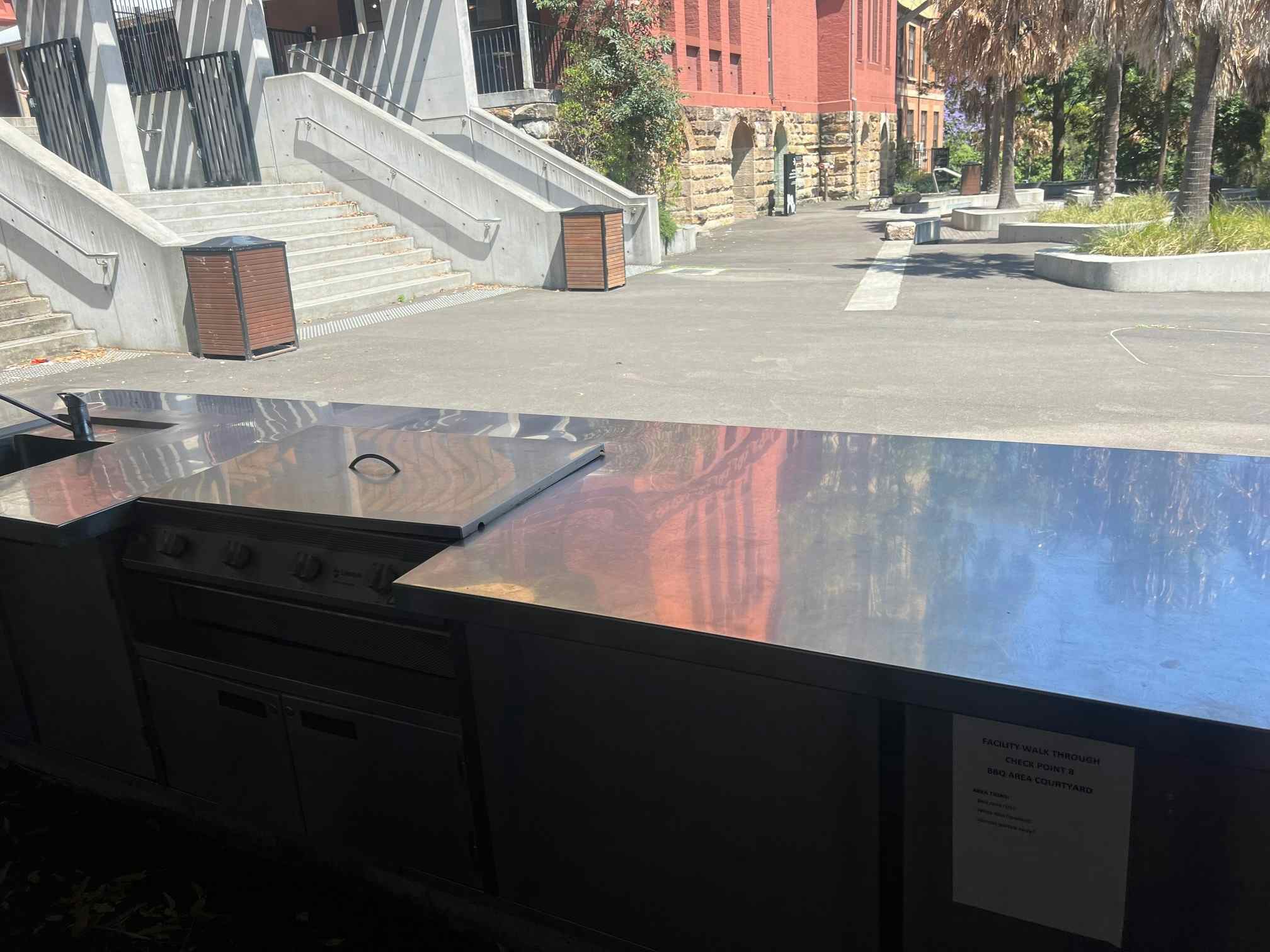 Court Yard With BBQ Area 4