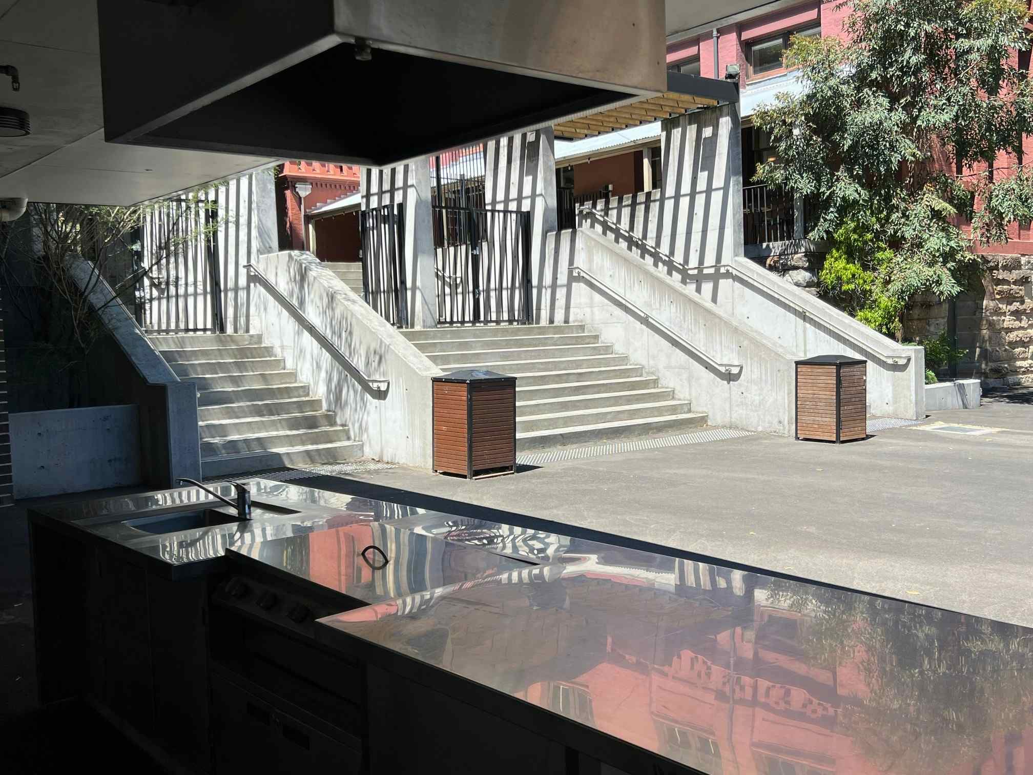 Court Yard With BBQ Area 9