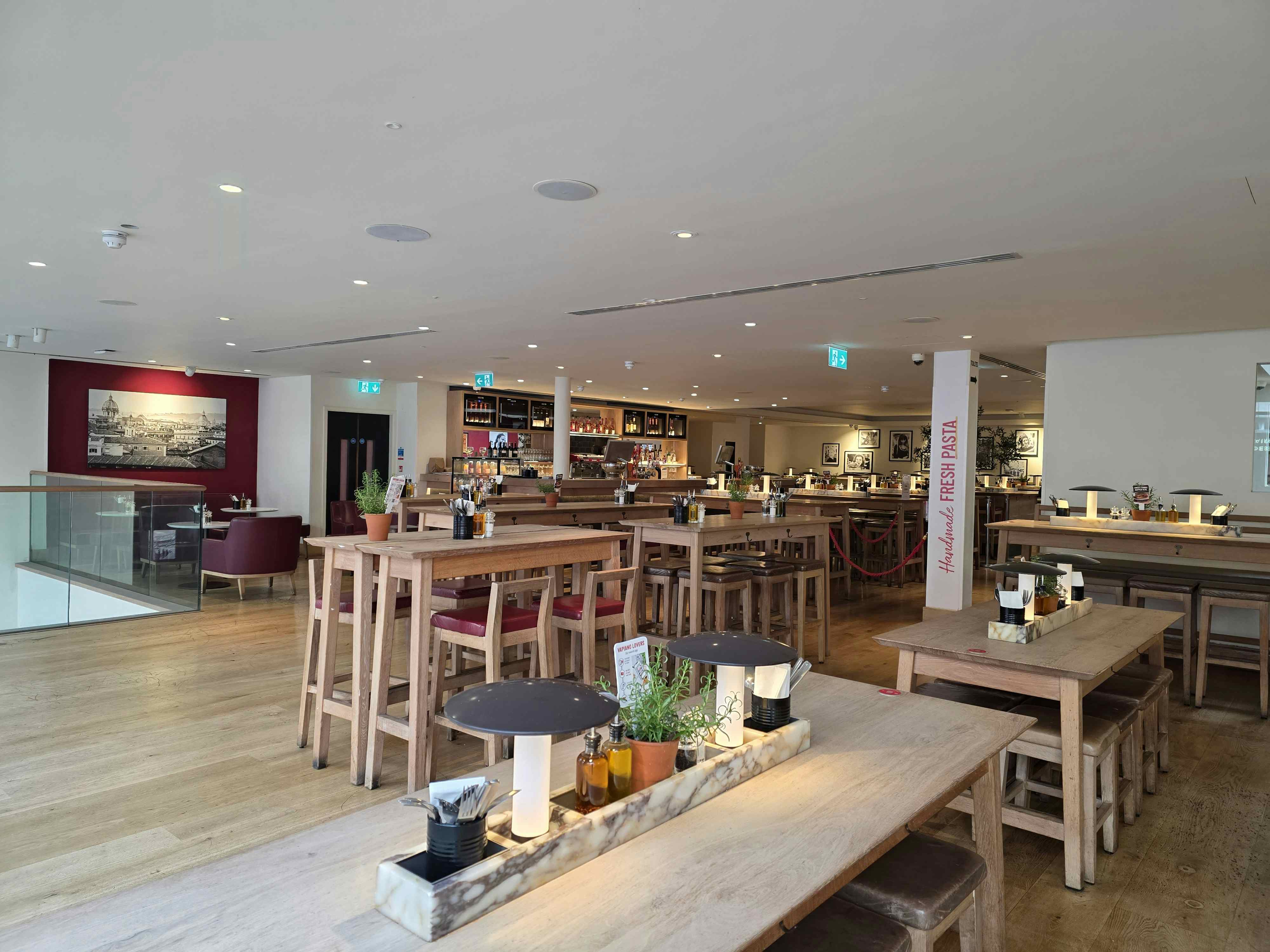 Window View at Vapiano Great Portland Street 1