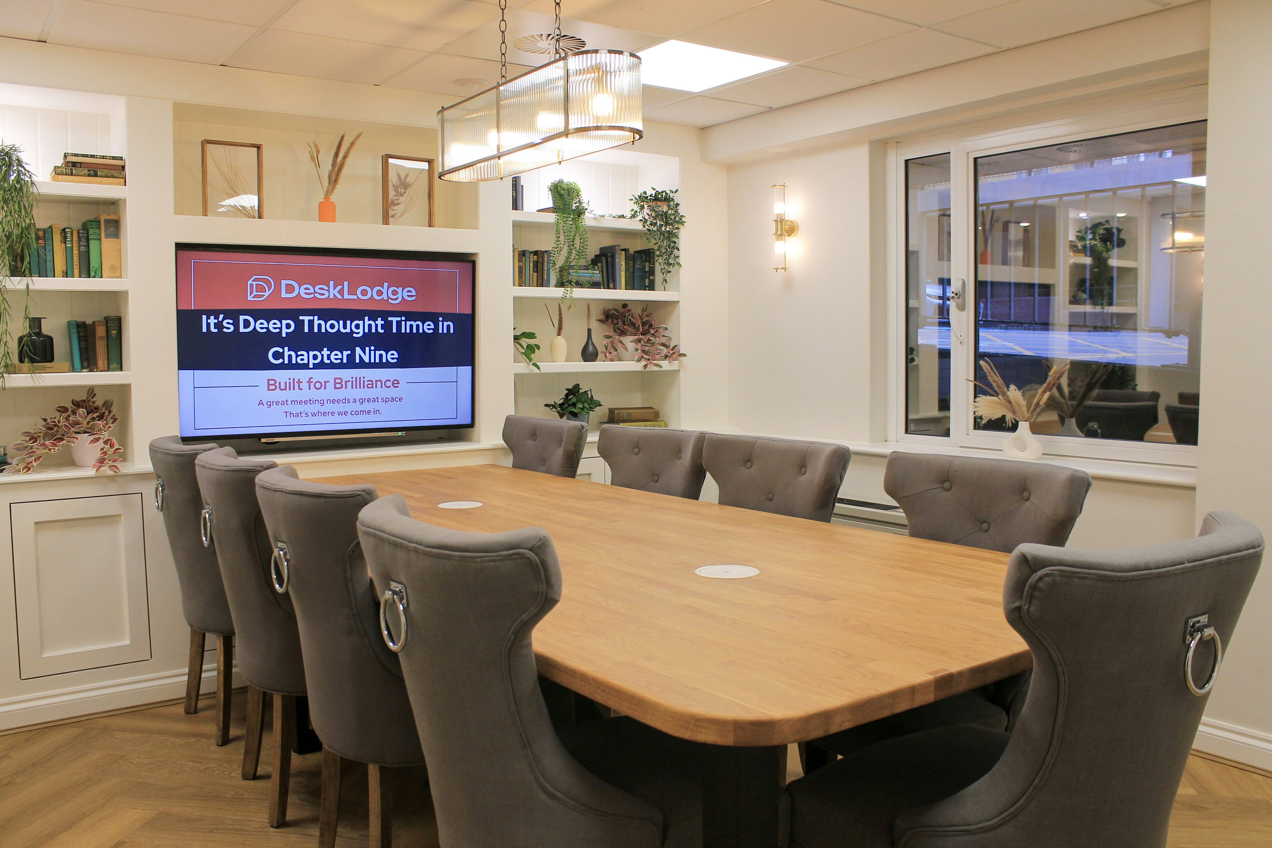 Chapter Nine Meeting Room at DeskLodge House (9 people) 0