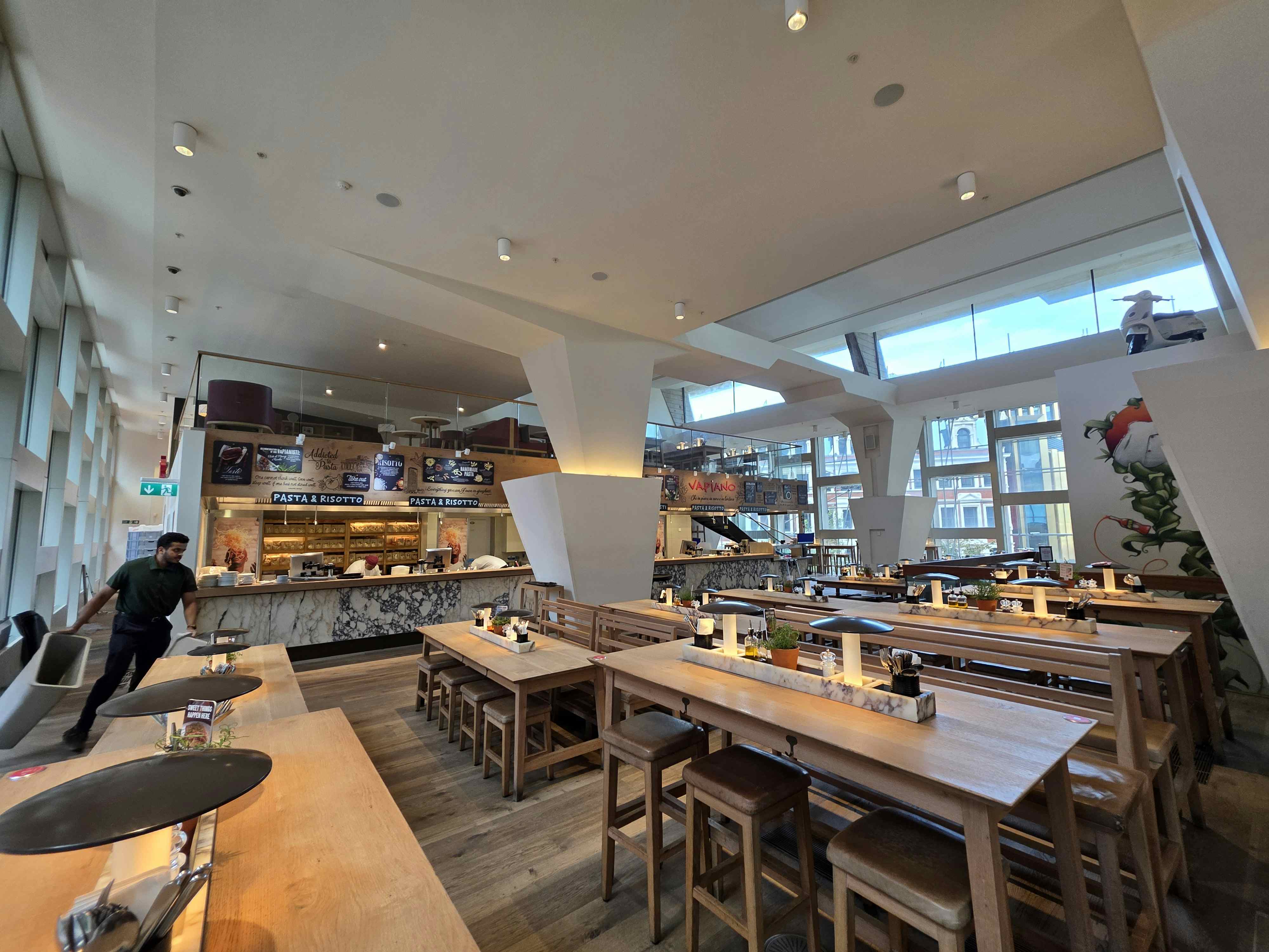 First Floor Bar/Kitchen at Vapiano Tottenham Court Road 7