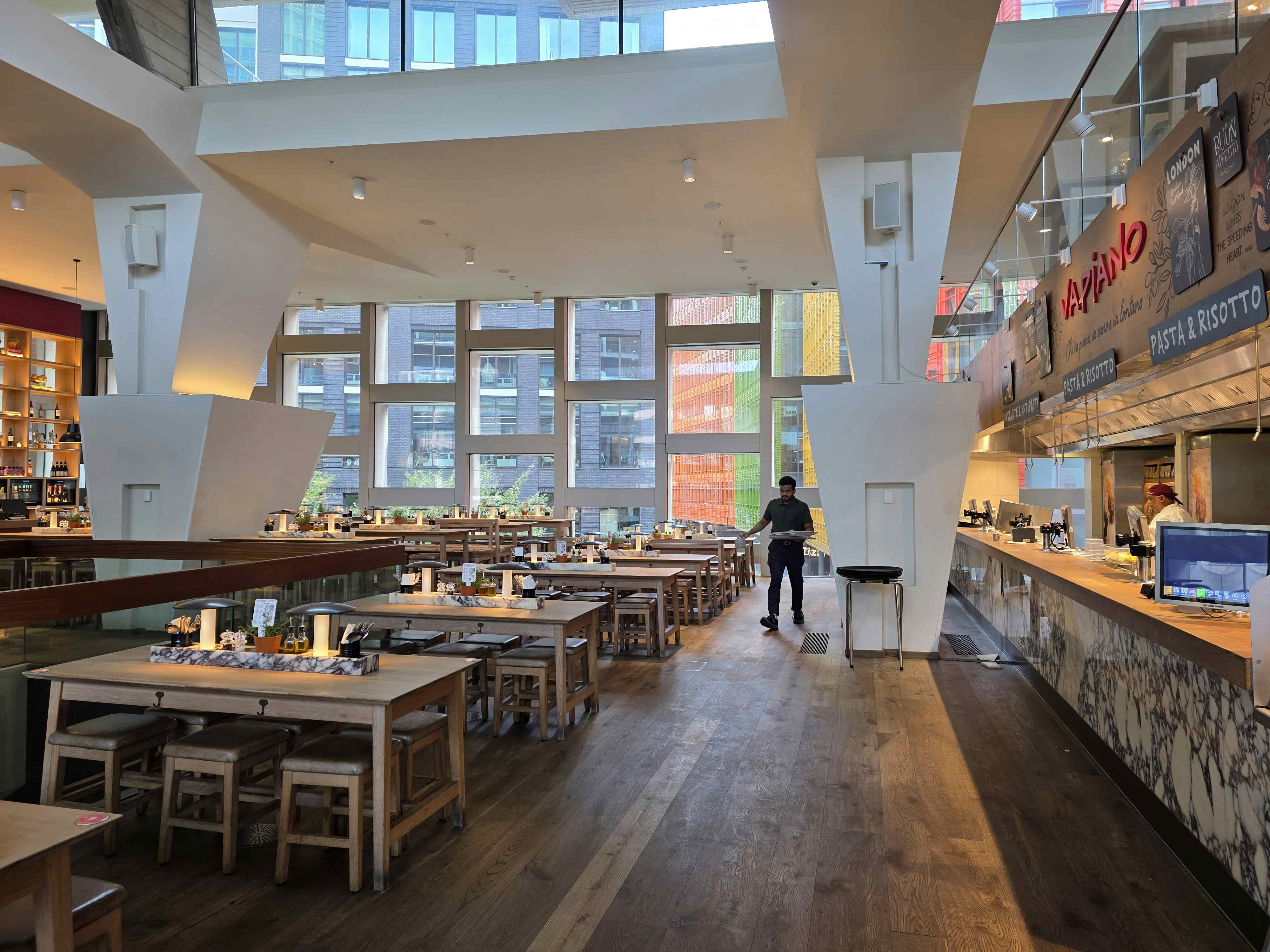 First Floor Bar/Kitchen at Vapiano Tottenham Court Road 3