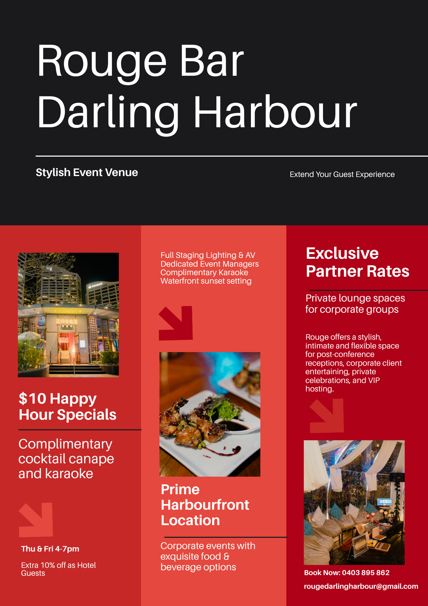 Rouge Bar Sydney — Private Venue Hire for Up to 30 Guests 2