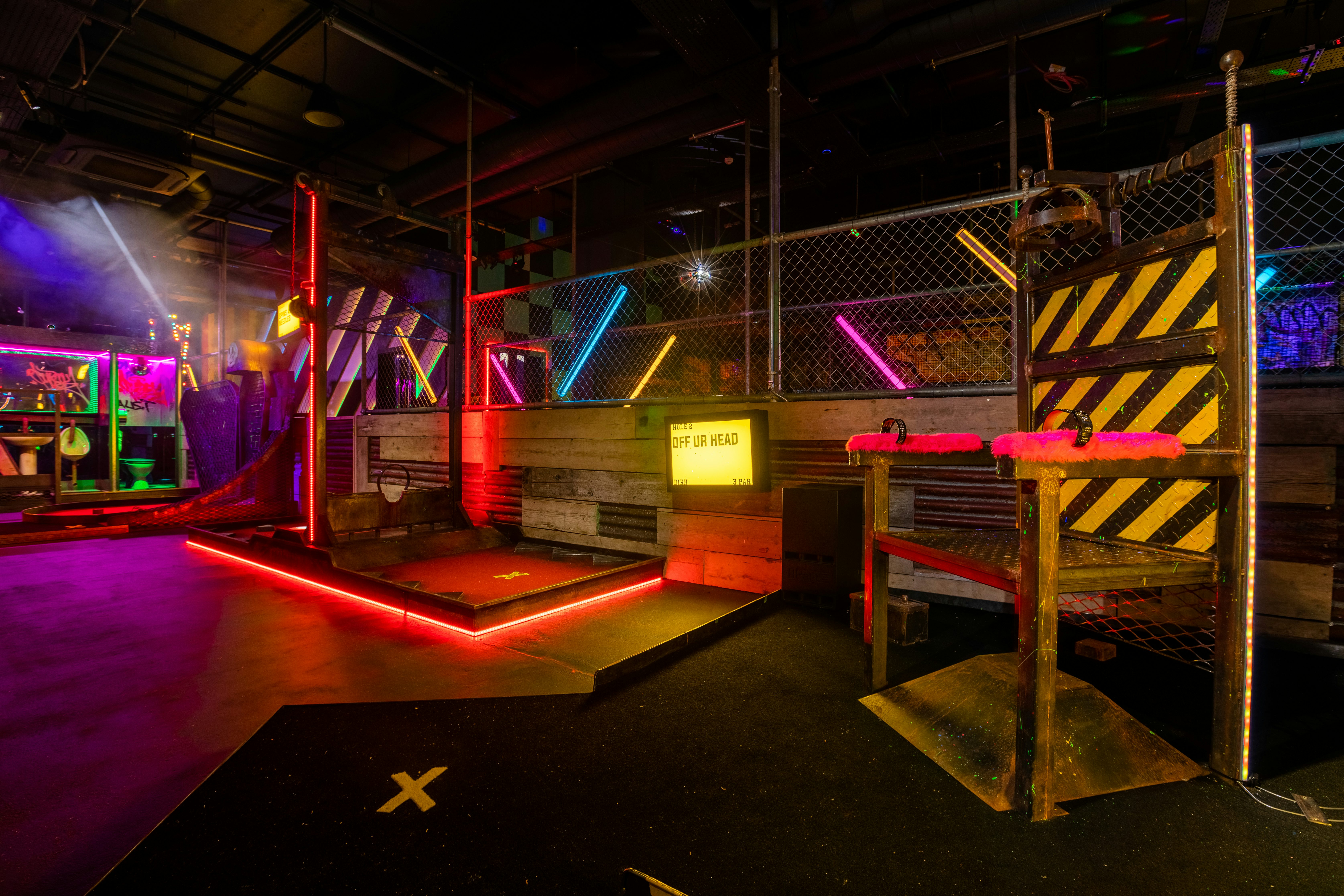 Junkyard Golf Club on X: Born Trippy? Rave through the 90s on course Dirk.  Exclusive to our London Junkyard, expect big tunes, furry walls and  distorted floors 🏌️‍♀️. Book now 🔗 in