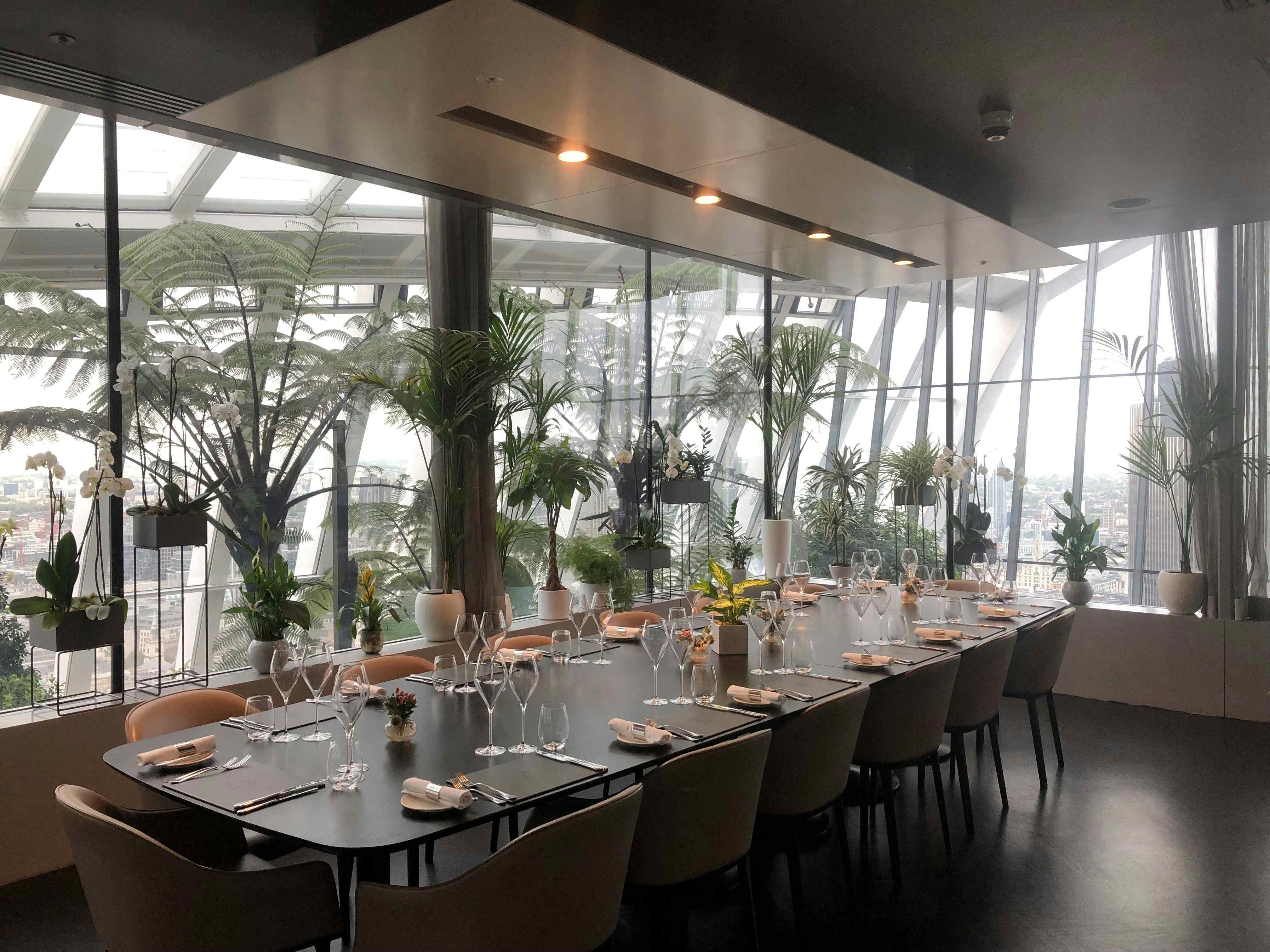 Vinoly Private Dining Room at Sky Garden