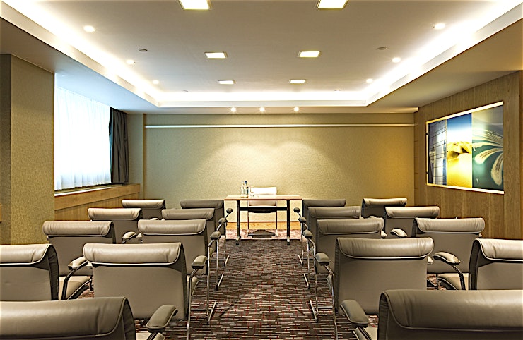 Brussels **Located on the lower ground level, the Brussels Room includes inbuilt AV equipment (chargeable) including a screen.**
On-site AV partner can assist with any other requirements (chargeable) and hi