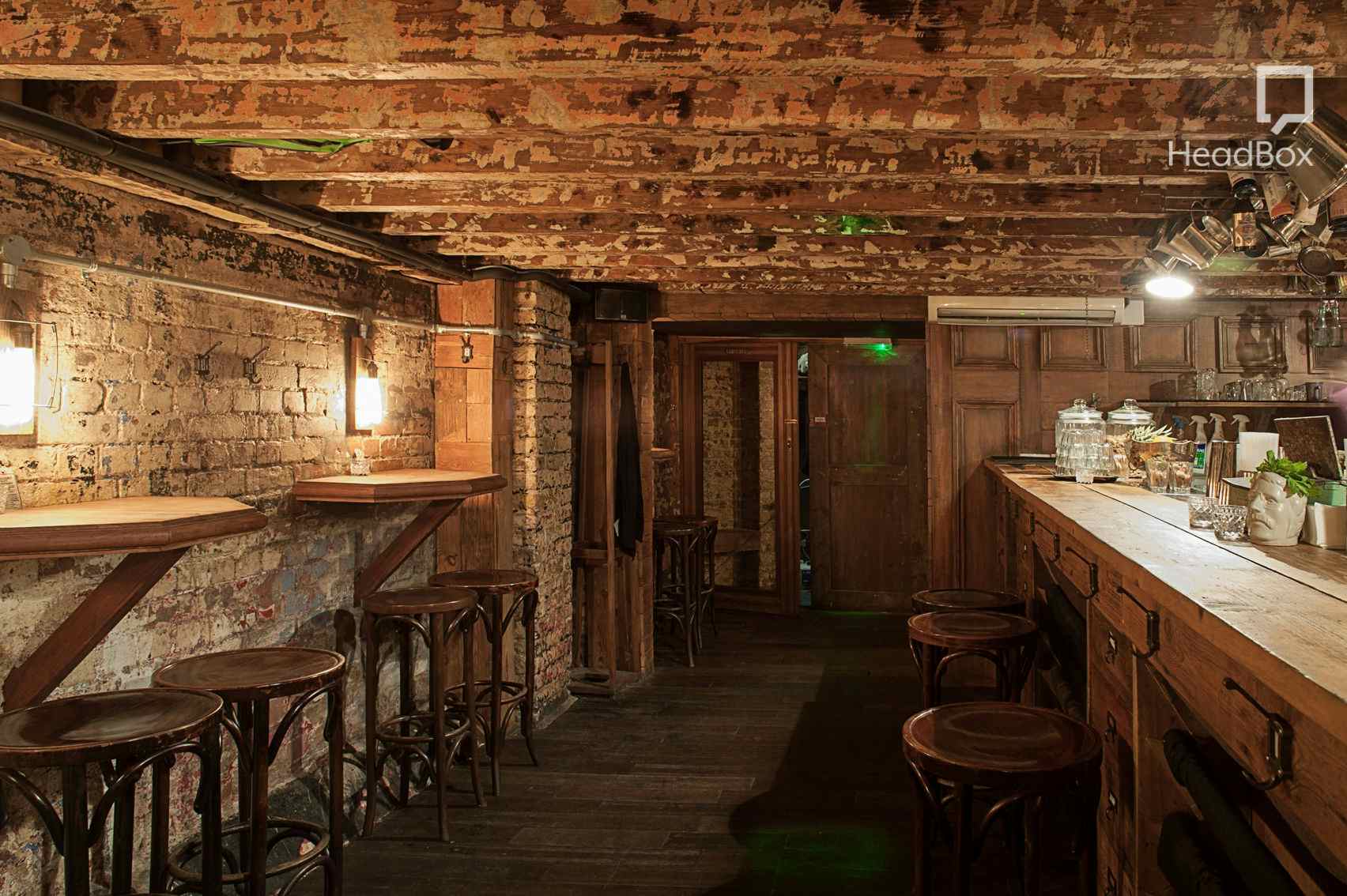 Book Main Bar at Discount Suit Company. A London Venue for Hire HeadBox