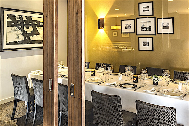 Private Dining Boardroom Hire the private dining room at Opus Restaurant Birmingham - a top Birmingham restaurant in the centre of the city that is perfect for a range of dining events.
The main restaurant itself is on Cor