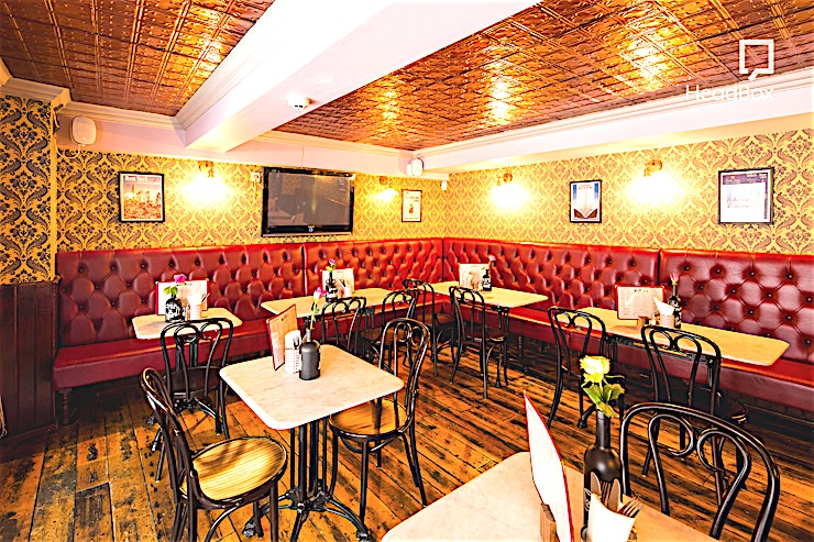 The Lounge **The Lounge at Ma Boyle's is a stunning party venue for hire in Liverpool.**
Ma Boyle’s is a fantastic space to host your event, whether it be an office party, birthday, wedding, christening or fu