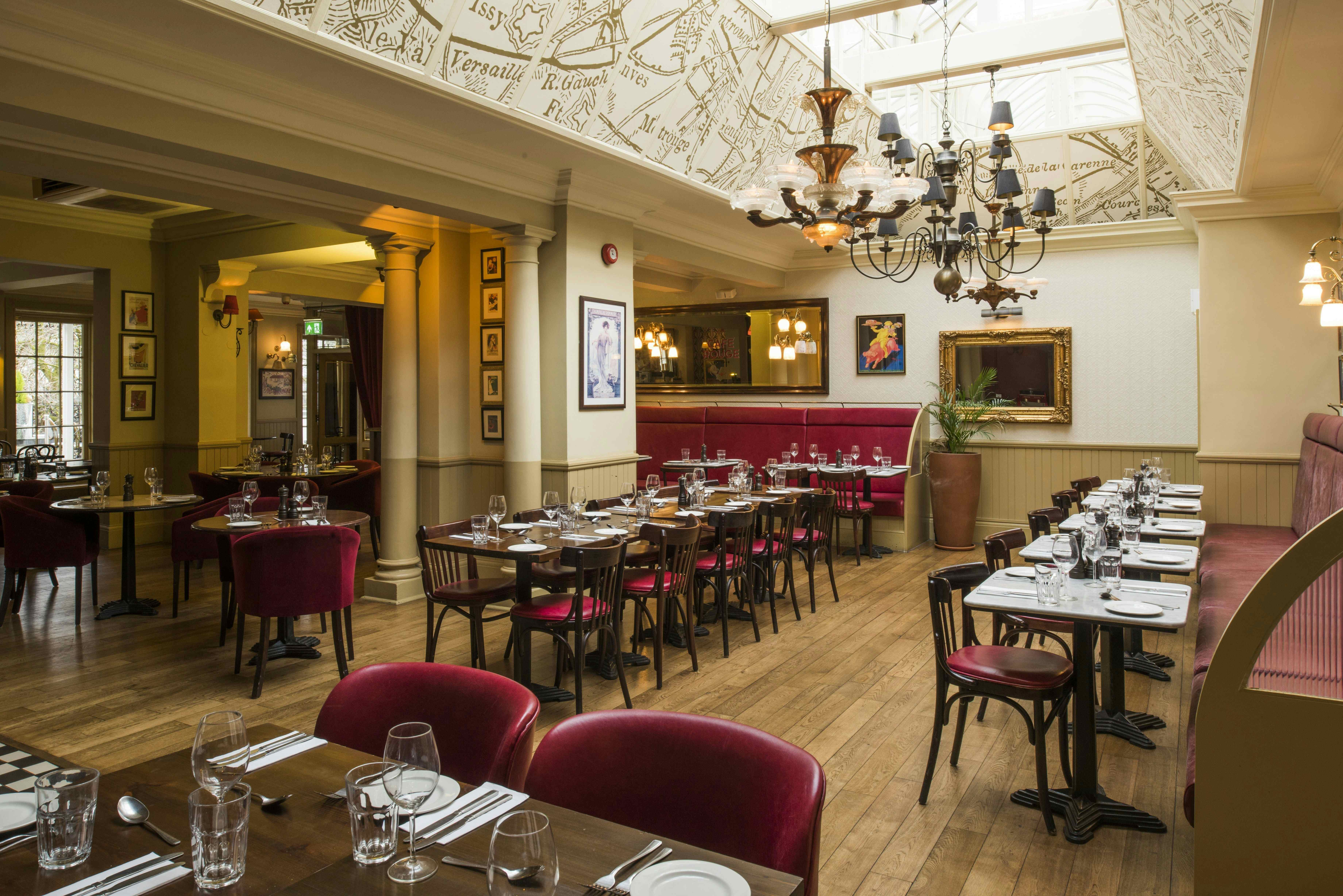First floor private dining room, Cafe Rouge Cheltenham Spa