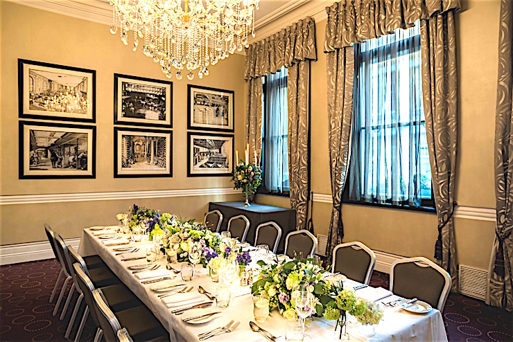 The Melville Room **Hire the Melville Room at Chiswell Street Dining Rooms for your next private dining venue hire in London.**
The Melville room is named after one of the original investors of the Whitbread brewer