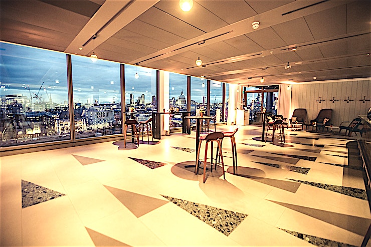 Cucumber **Hire Cucumber at Sea Containers Events for your next private party venue in London.**
Cheekily named for its curvaceous green bar marking the beginning of the event space, Cucumber is the most ex