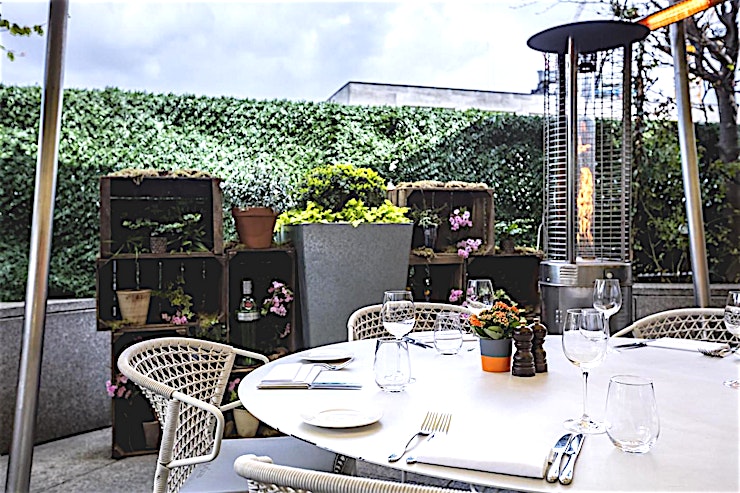 Bar Terrace **Hire the Bar Terrace at Coq D'Argent for one of the best party venues London has to offer!**
Hire this unique spot for your next Alfresco private party venue hire in London or for a quirky priva