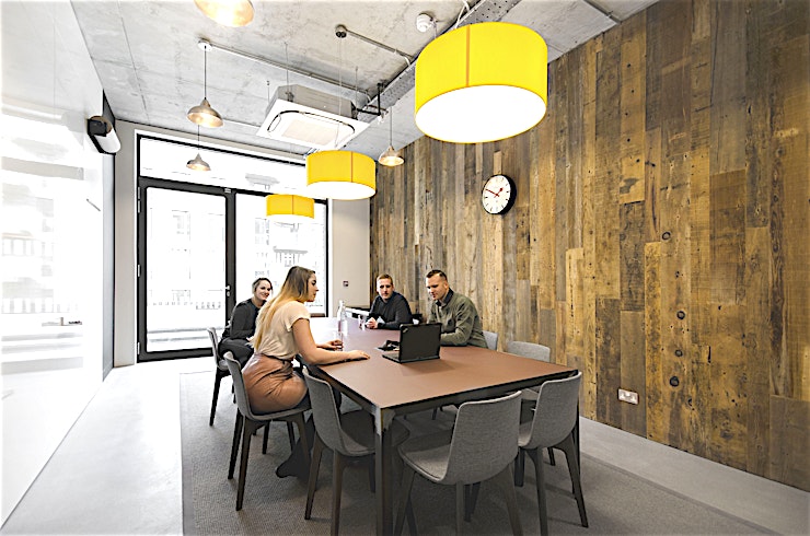 Jim **Workspace have created a top West London meeting room that's perfect for your next productive meeting.**
Jim is the counter-part to Grand Union's other meeting room, Rosie, and can comfortably s