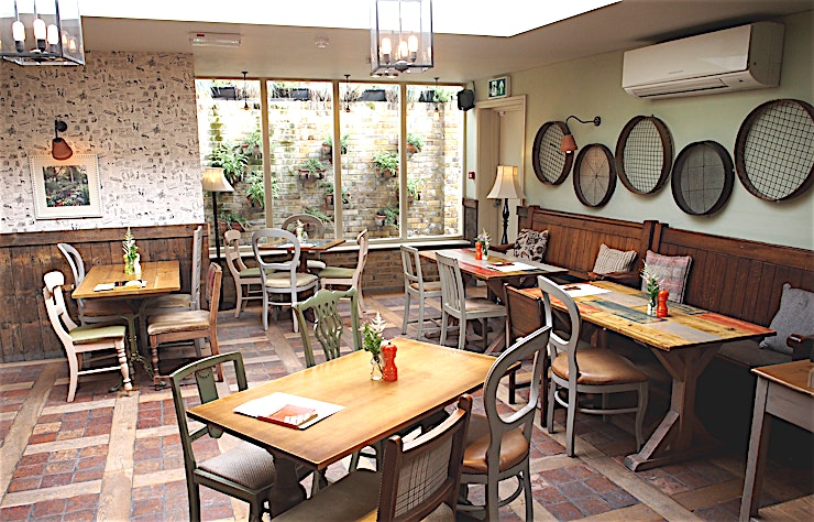 The Orangery **Hire The Orangery at the Coborn pub for a semi private venue hire like no other!**
The Coborn pub has a number of semi private spaces which can be booked and reconfigured to suit any event. They