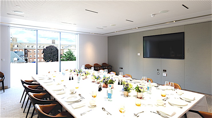 Boardroom **Available for both daytime and evening events, the Boardroom provides a formal yet warm space for business meetings and small receptions.**
The Boardroom is a private space located on the second