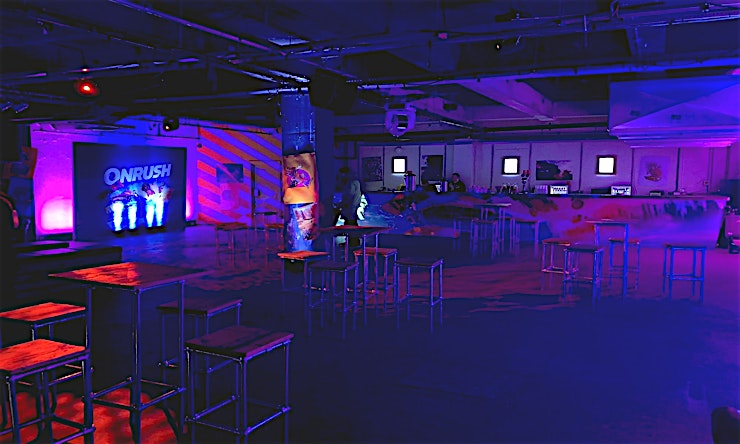 London Fields **Hire E8 at Mangle for one of the best options for blank canvas venue hire London has to offer.**
This classic London warehouse to hire consists of two separate areas and is fitted with state of