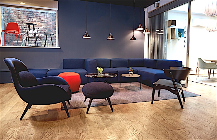 The Library **The Library at Space and Icons is a small meeting room perfect for groups of 2-5 people.**
The room includes a a large HDMI television screen, wifi, stationary and flipcharts. The space is suitab