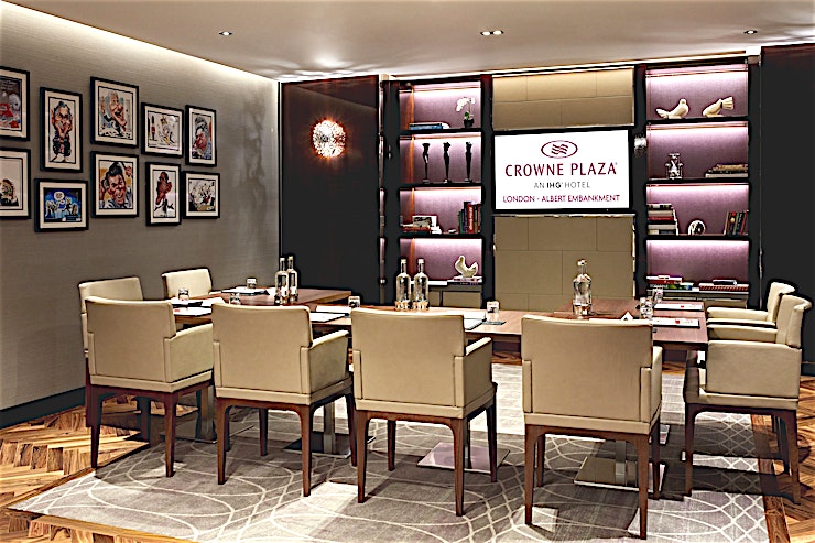 Back of the Club Lounge **The Back of the Club Lounge at Crowne Plaza London is a stylish Space suitable for meetings and team away days.**
The newly opened Crowne Plaza London - Albert Embankment is much more than just a