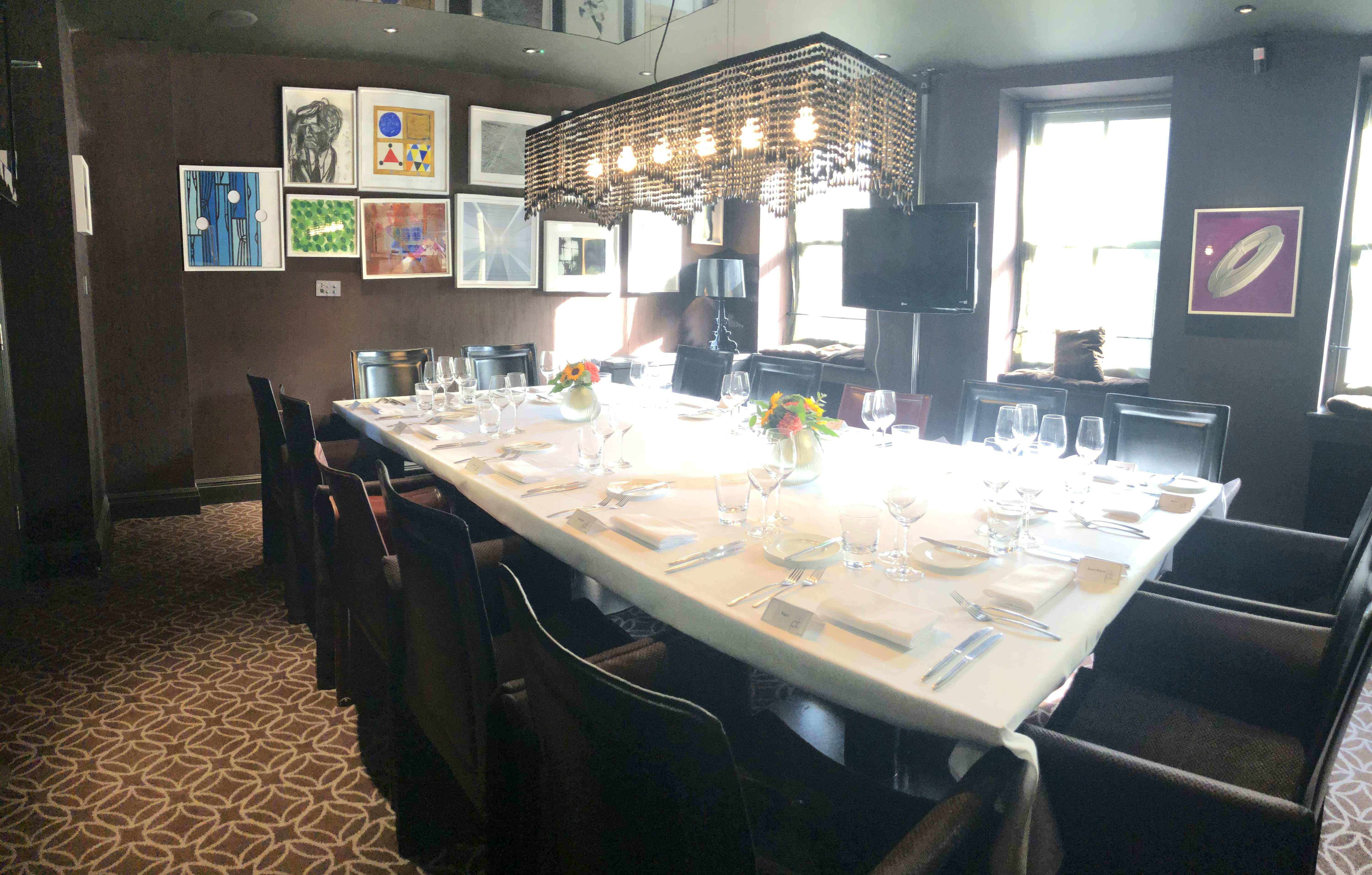 book private dining at michelin star restaurant at pied a terre a london venue for hire headbox