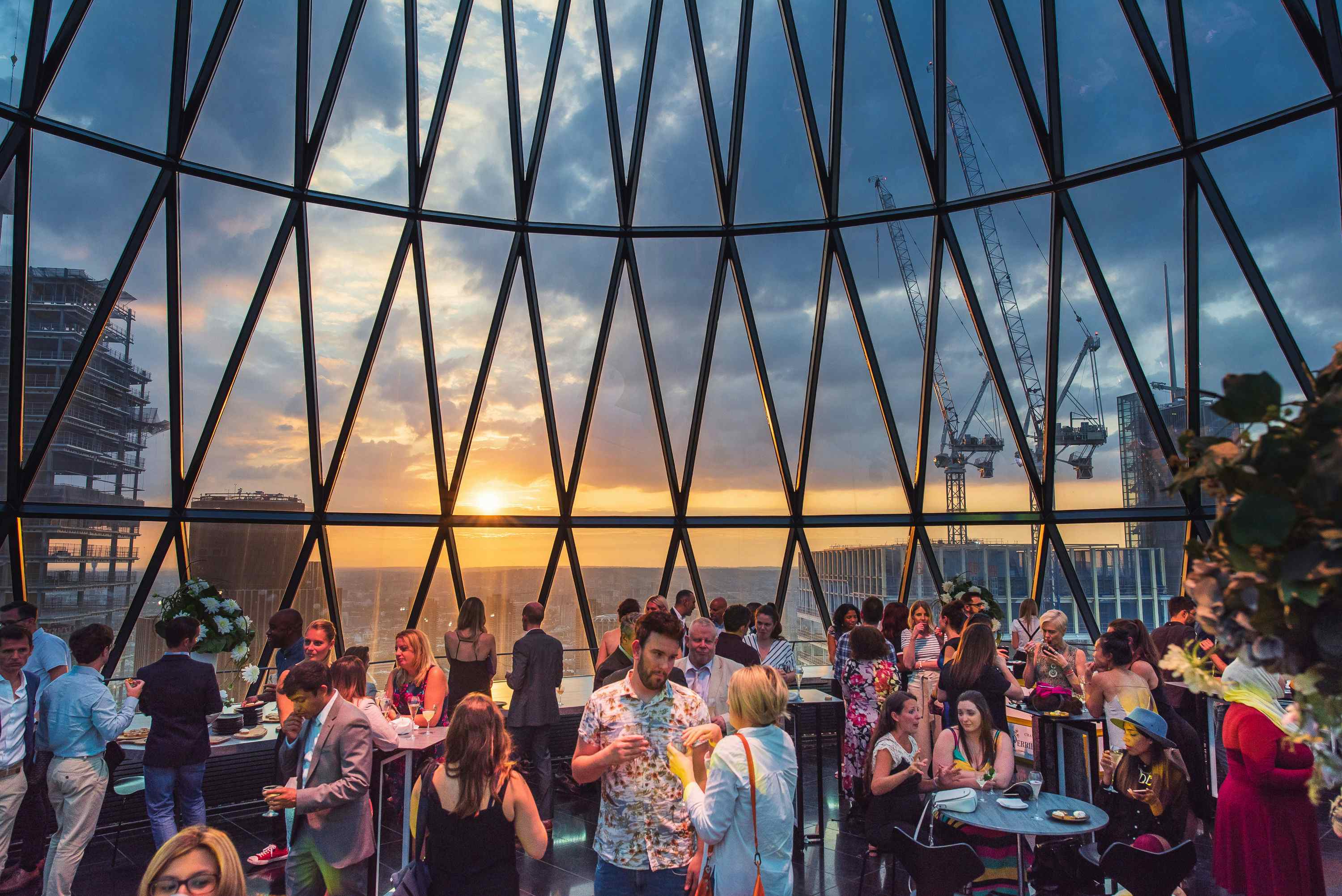 Book Exclusive Hire of Helix and Iris at Searcys at The Gherkin. A
