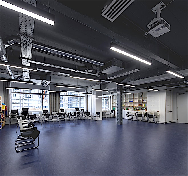 Training C/D **Place2Be offer state-of-the-art, multi-functional training rooms for hire in Clerkenwell.**
Place2Be is a leading children's mental health charity and training provider. The venue has four large